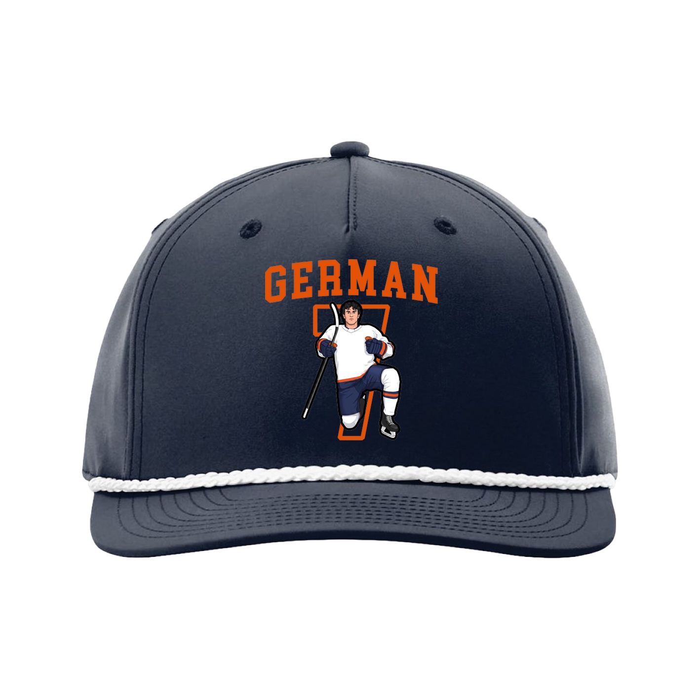 Five-Panel Classic Rope Cap — Shirsey in Navy