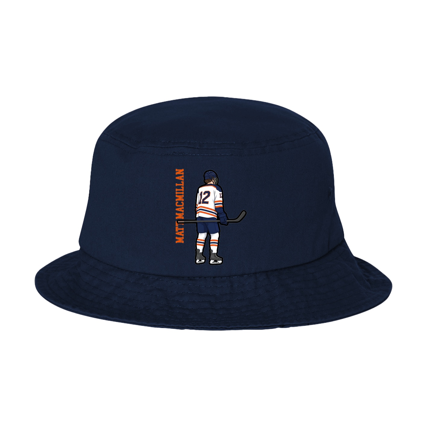Bucket Cap — Name Vertical in Navy