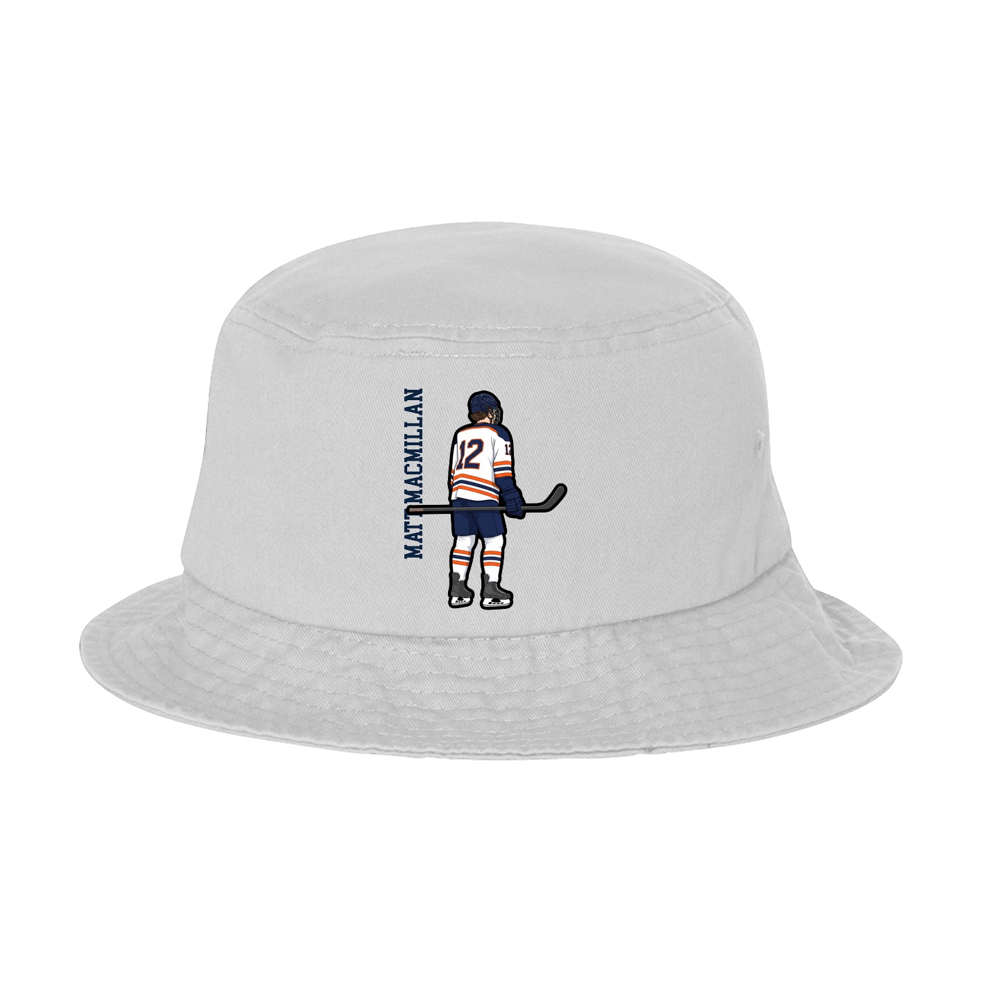 Bucket Cap — Name Vertical in White