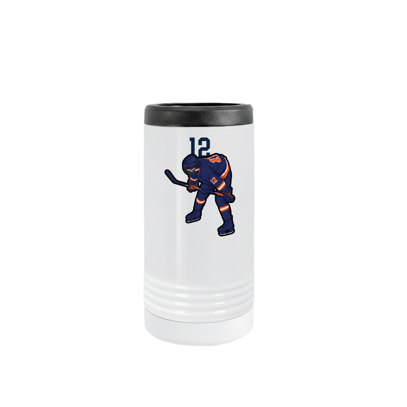 Slim Beverage Holder — Number Top in White