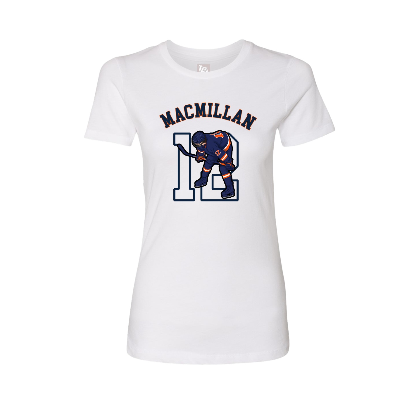 Fitted Women's Tee — Shirsey Arch in White