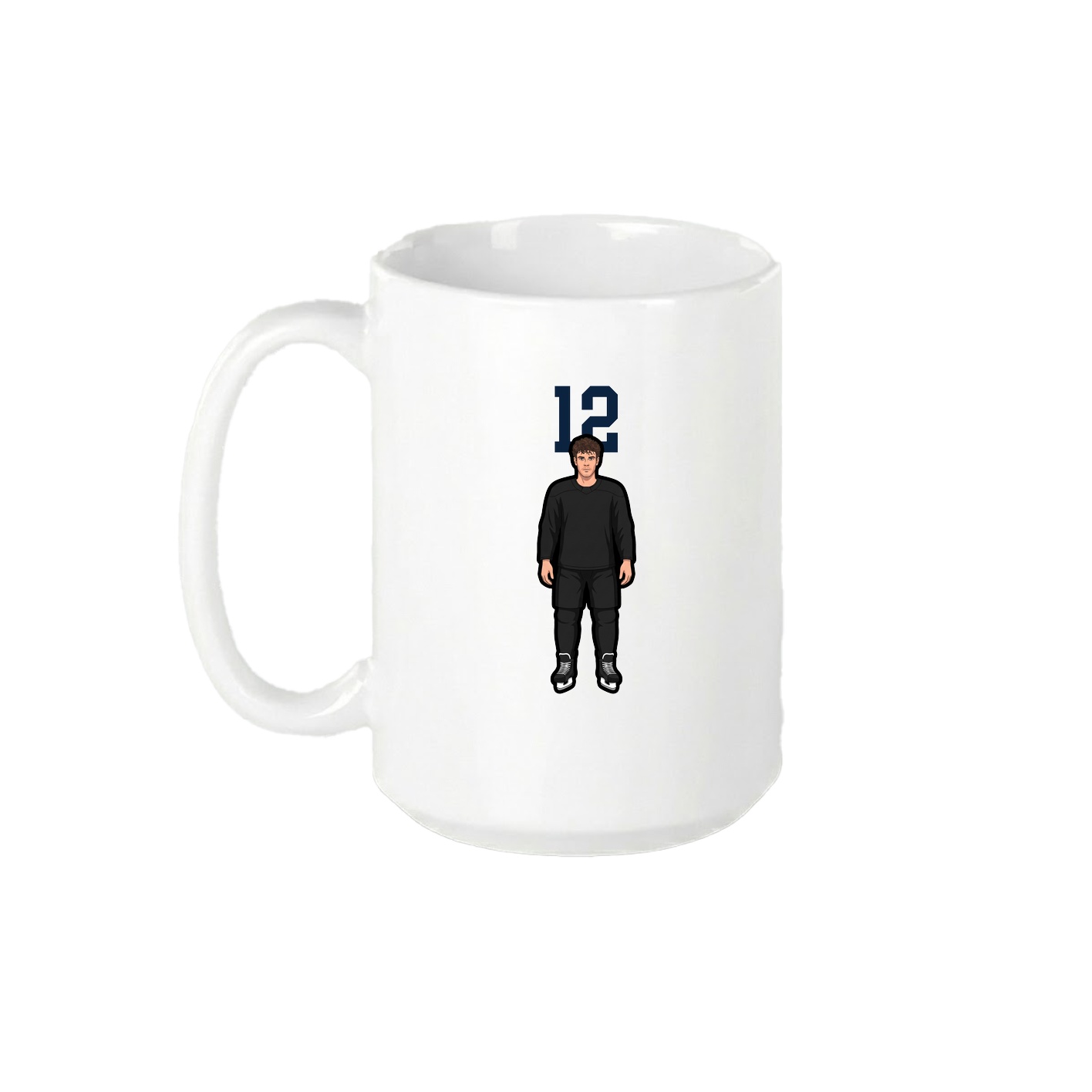 15oz Coffee Mug — Number Top in White