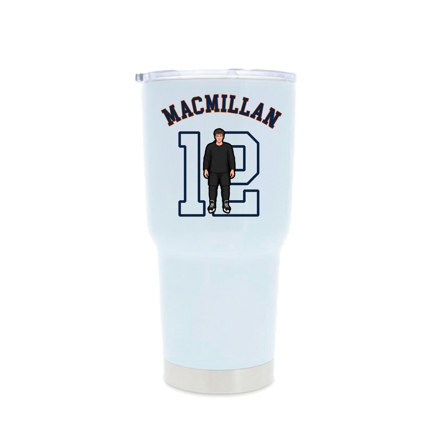 30oz Stainless Steel Tumbler — Shirsey Arch in White