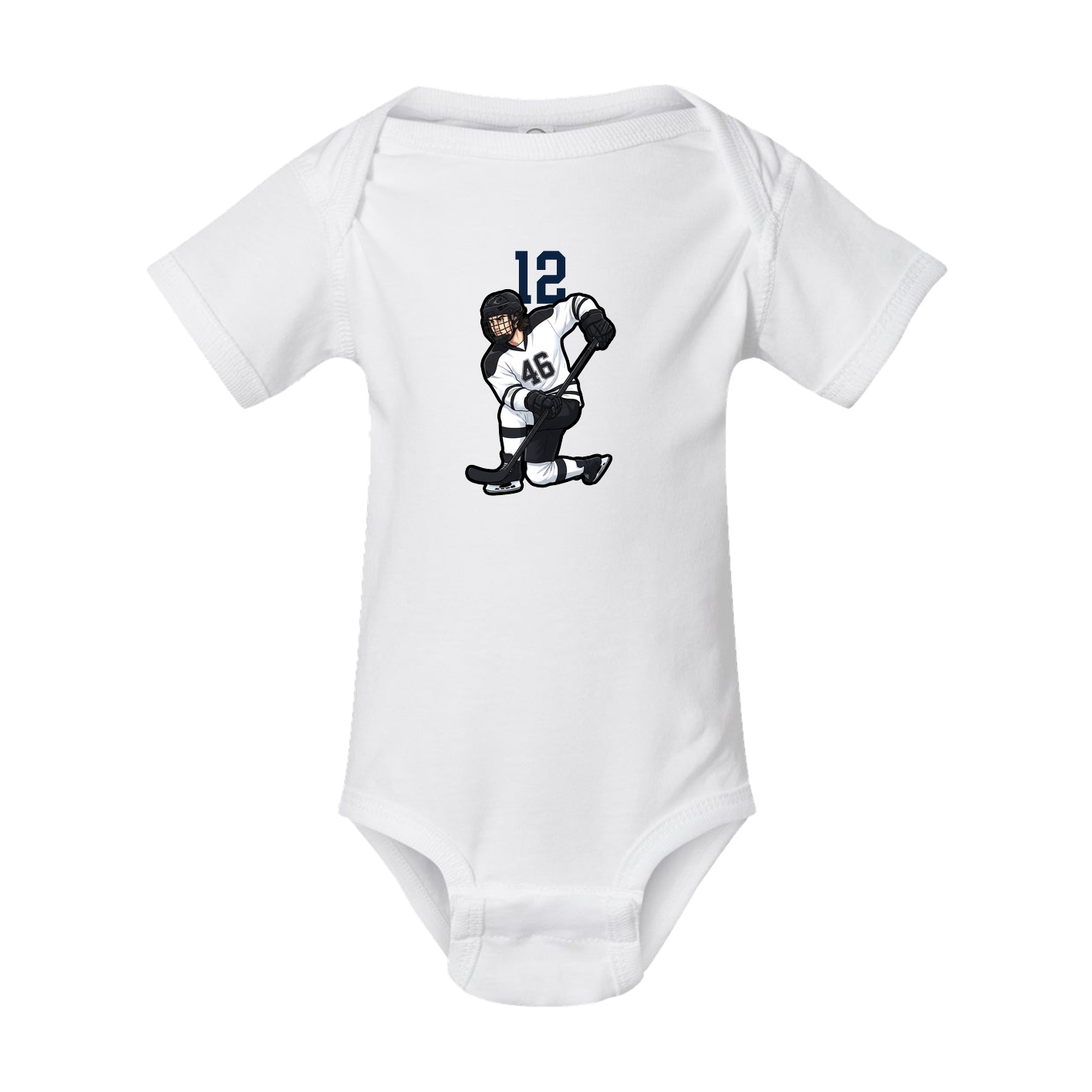 Baby Onesie — Number Top in White