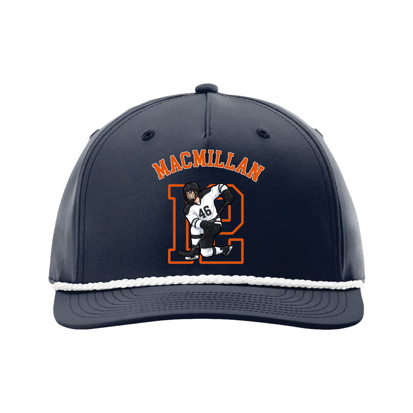 Five-Panel Classic Rope Cap — Shirsey Arch in Navy