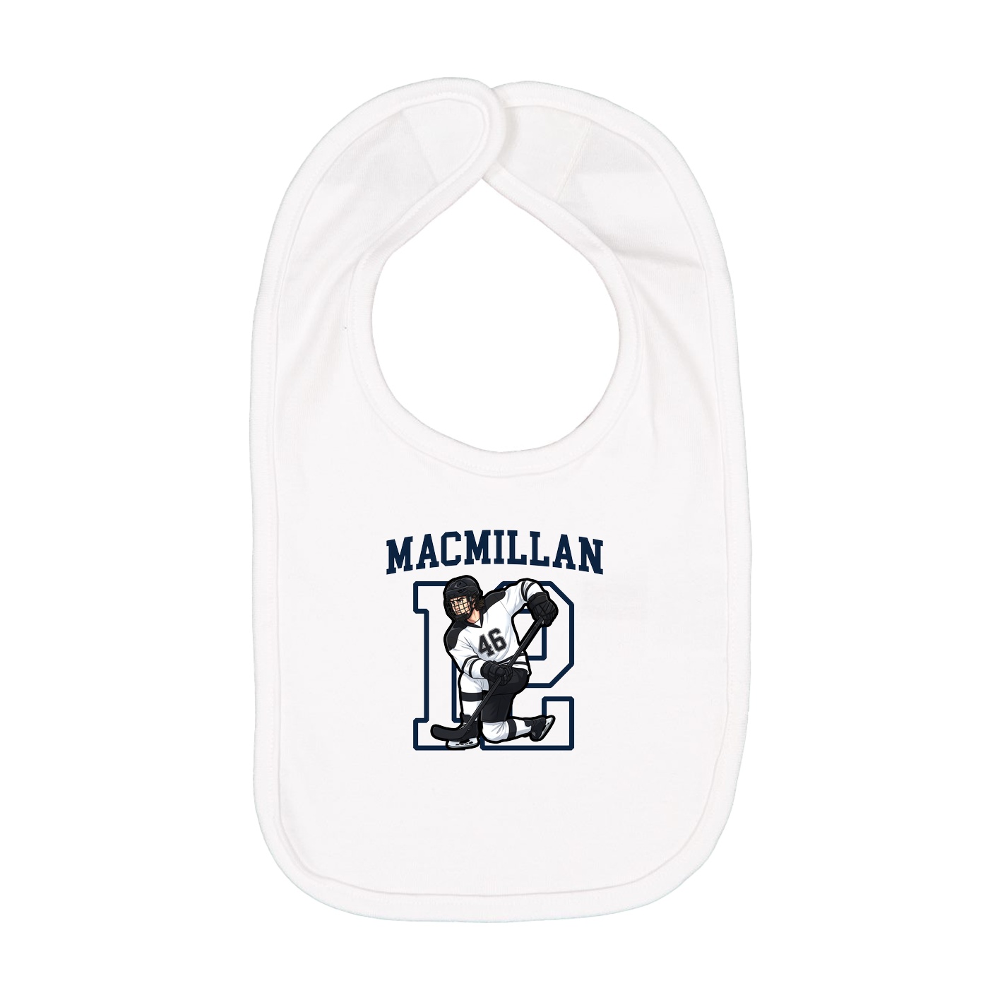Infant Bib — Shirsey in White