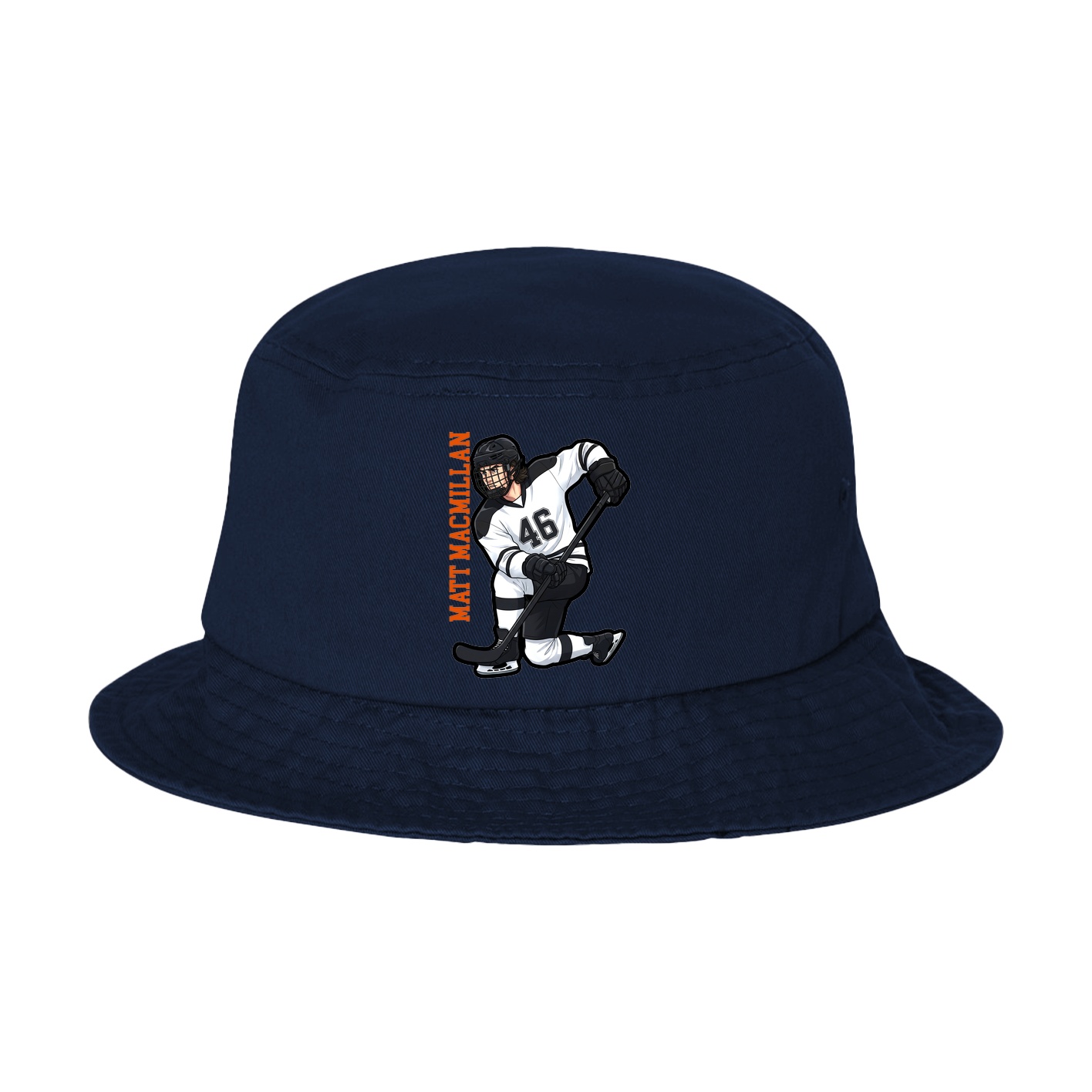 Bucket Cap — Name Vertical in Navy