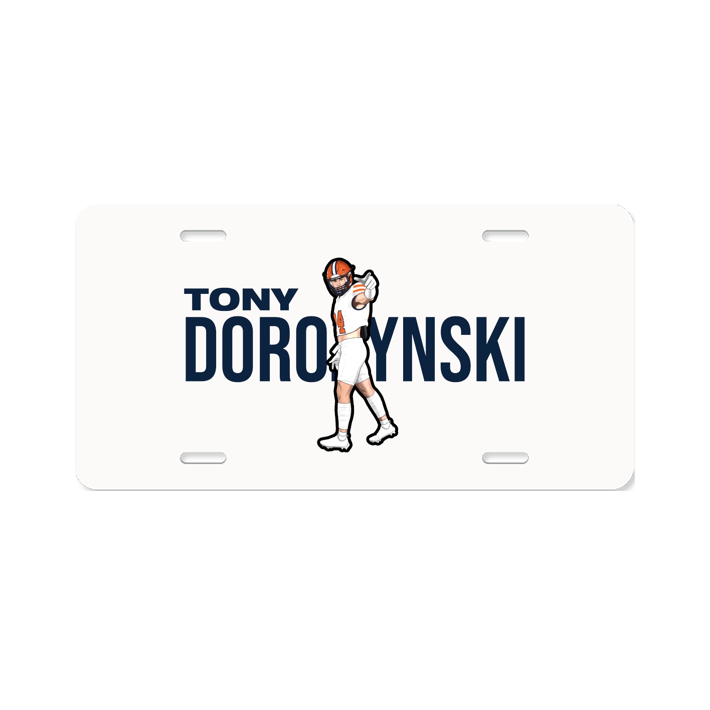 License Plate — Player Name in Classic