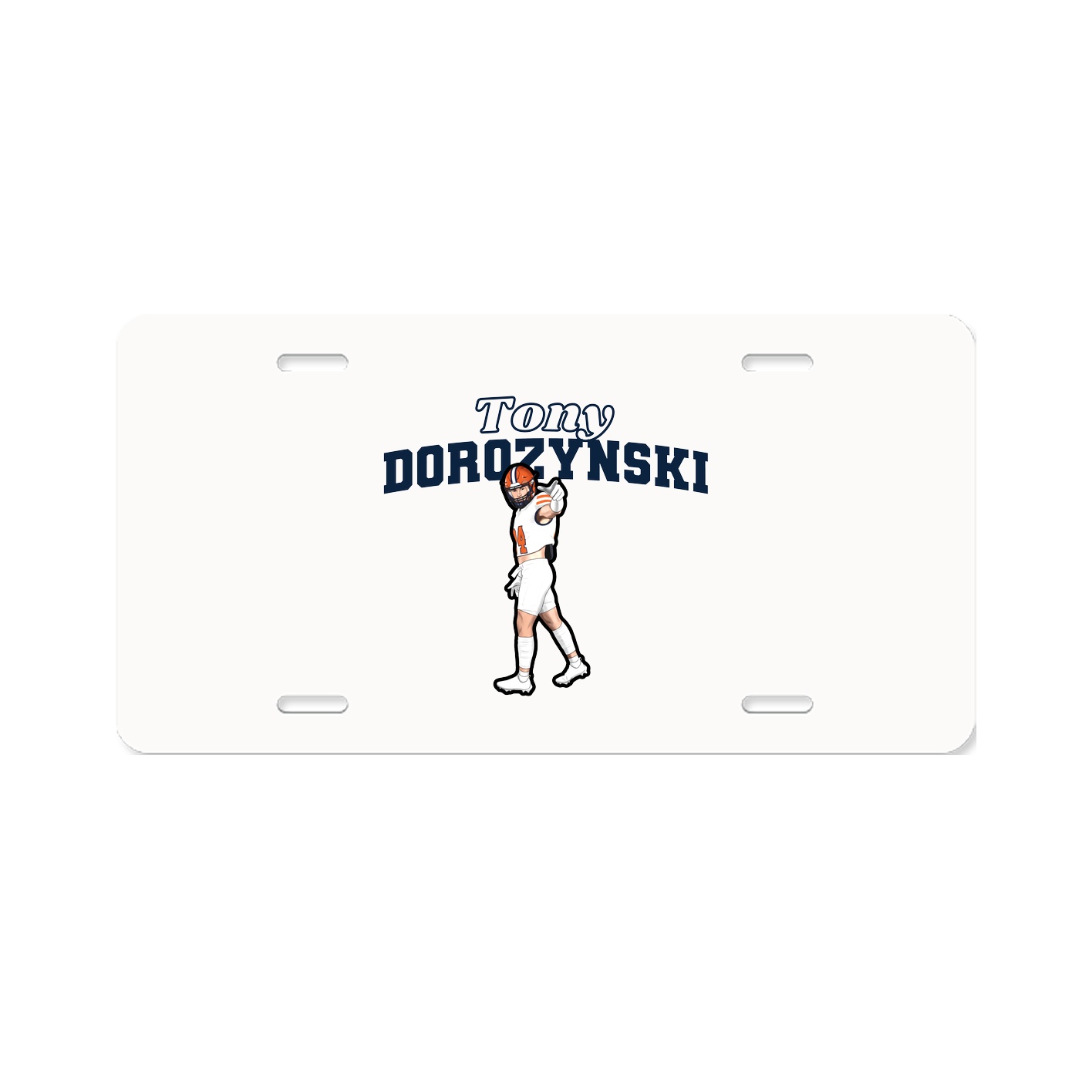 License Plate — Name Arch in Classic