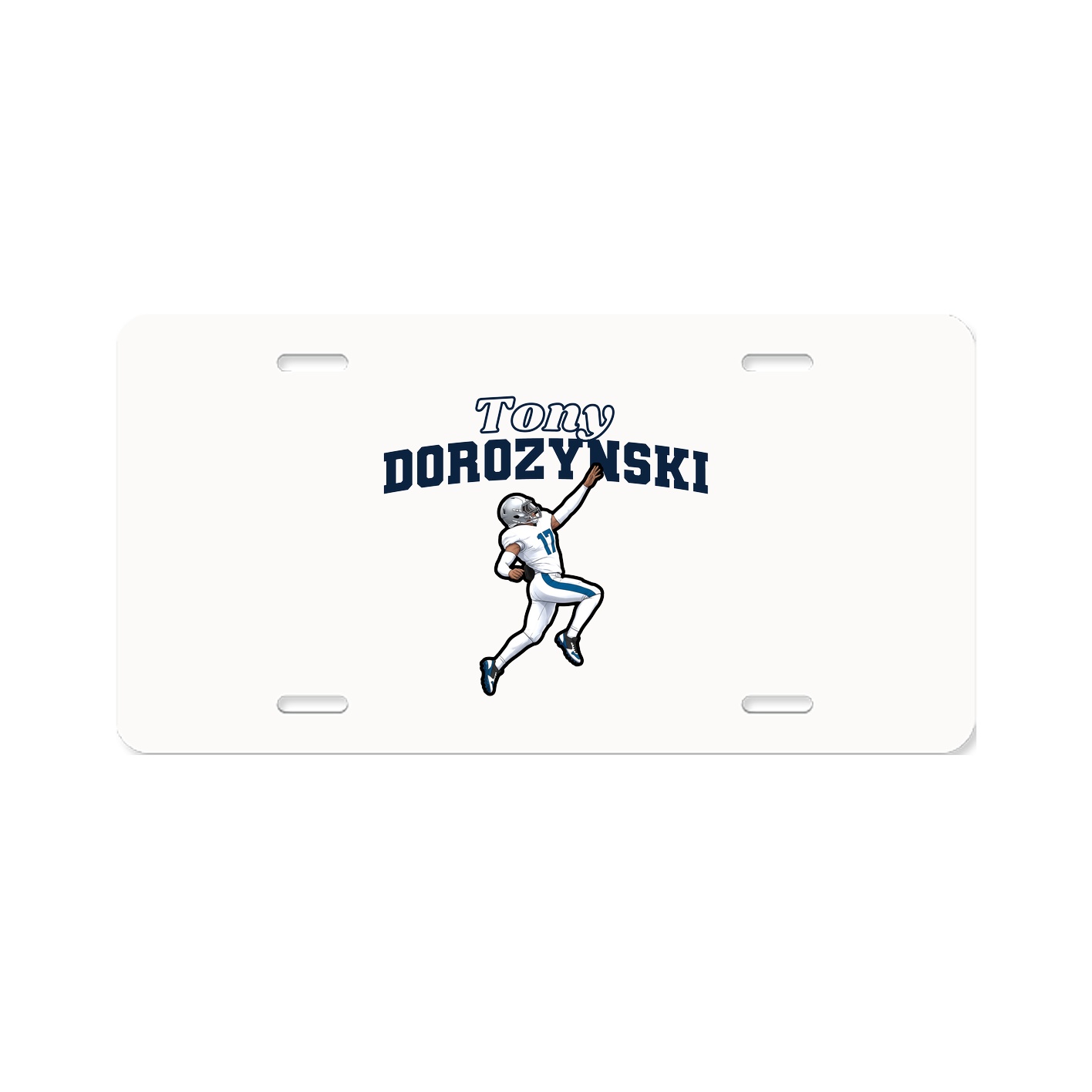 License Plate — Name Arch in Classic