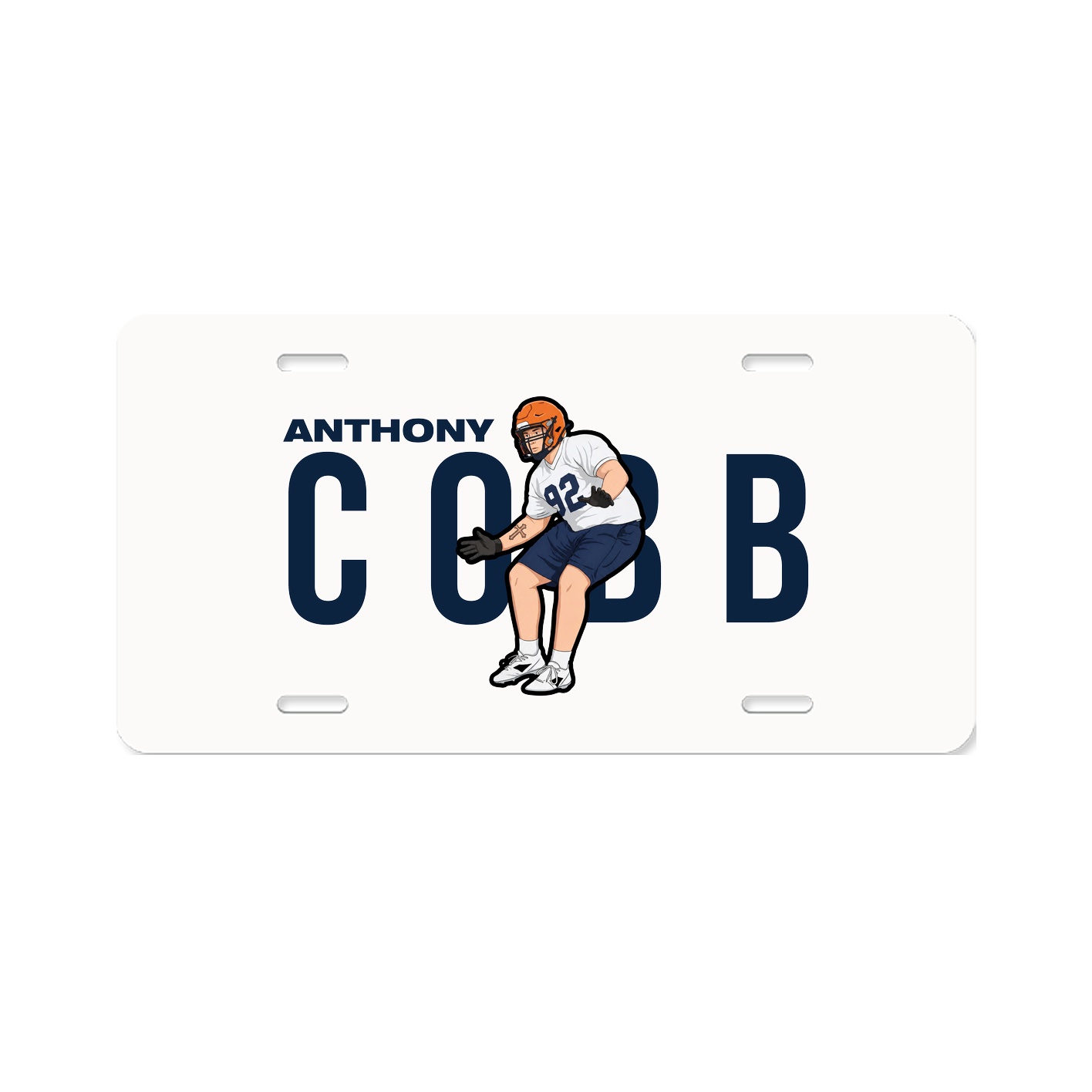 License Plate — Player Name in Classic