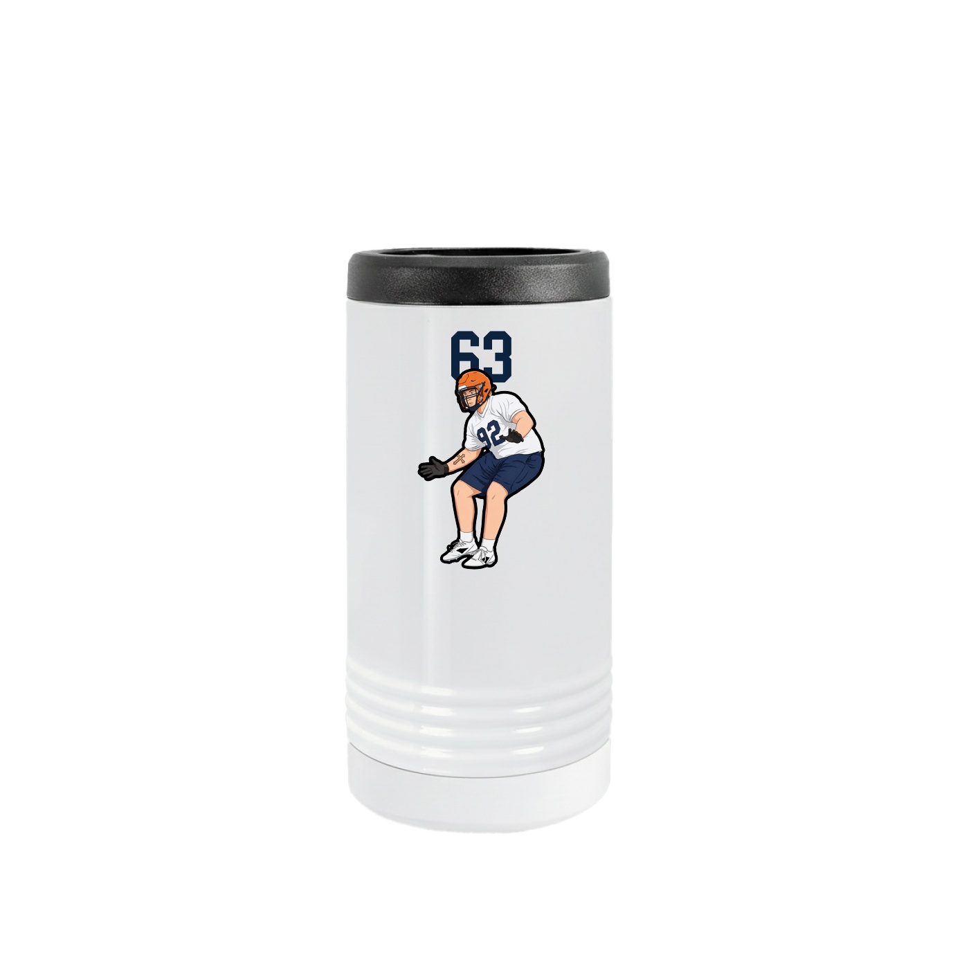 Slim Beverage Holder — Number Top in White