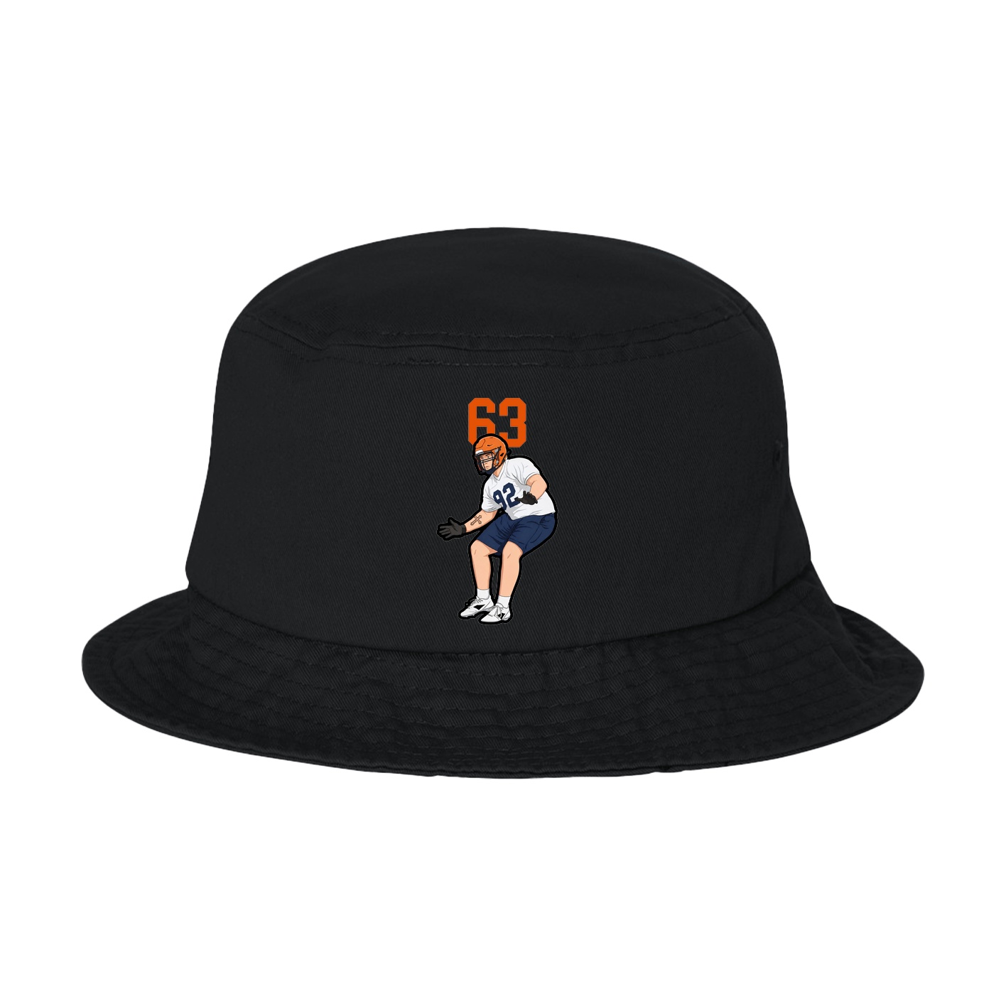 Bucket Cap — Number Top in Black