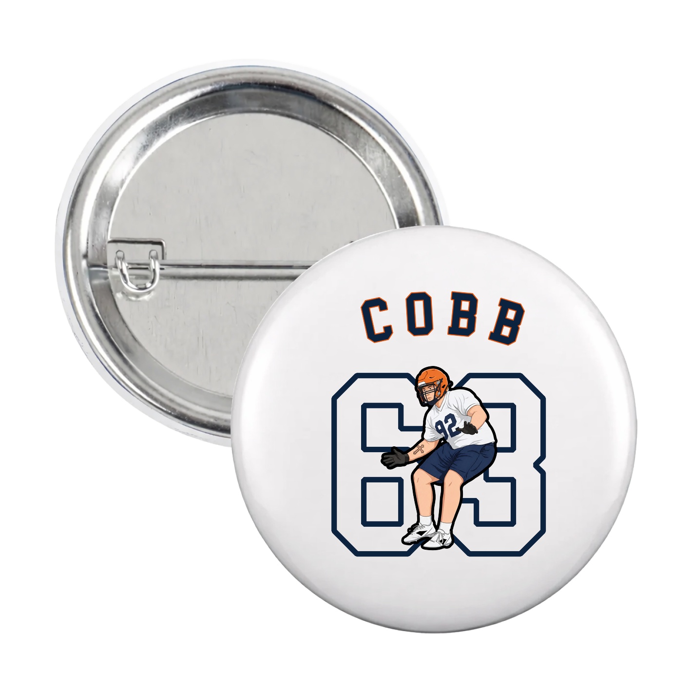 Game Day Button — Shirsey Arch in White