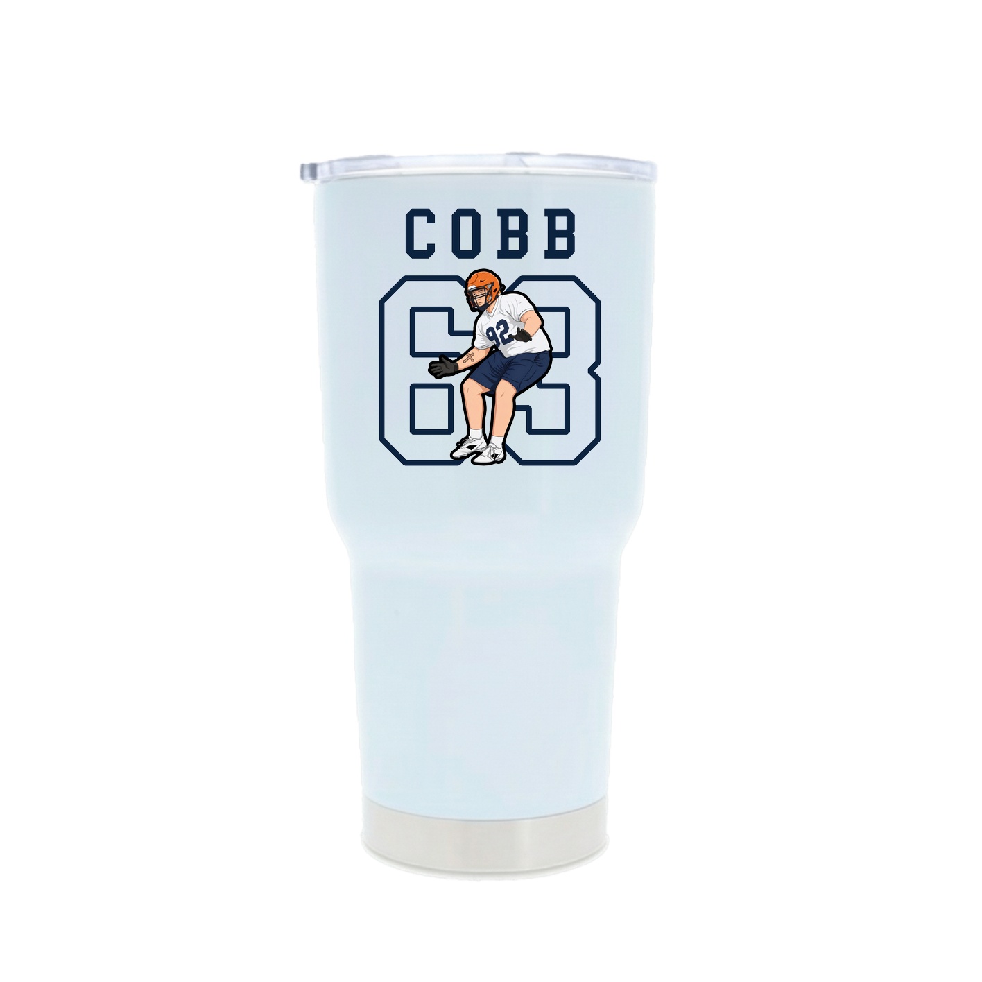 30oz Stainless Steel Tumbler — Shirsey in White
