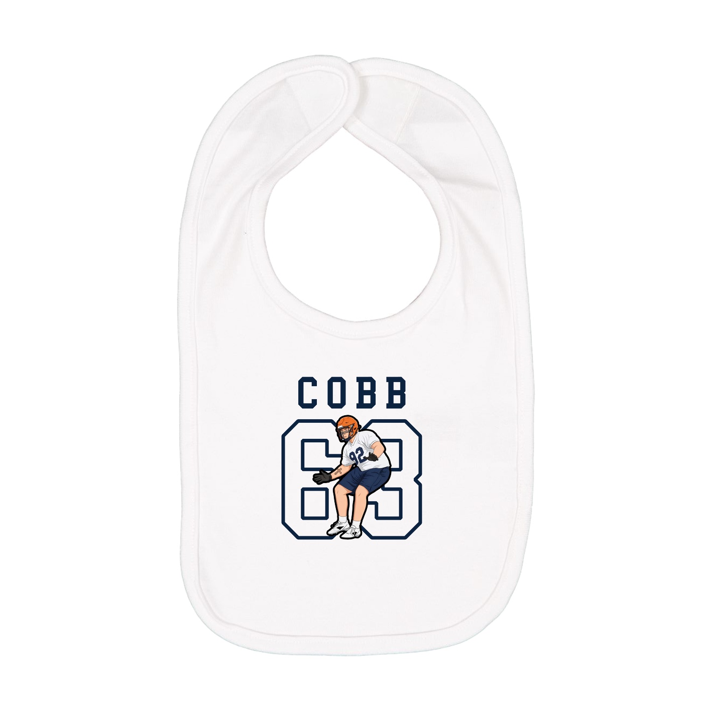 Infant Bib — Shirsey in White