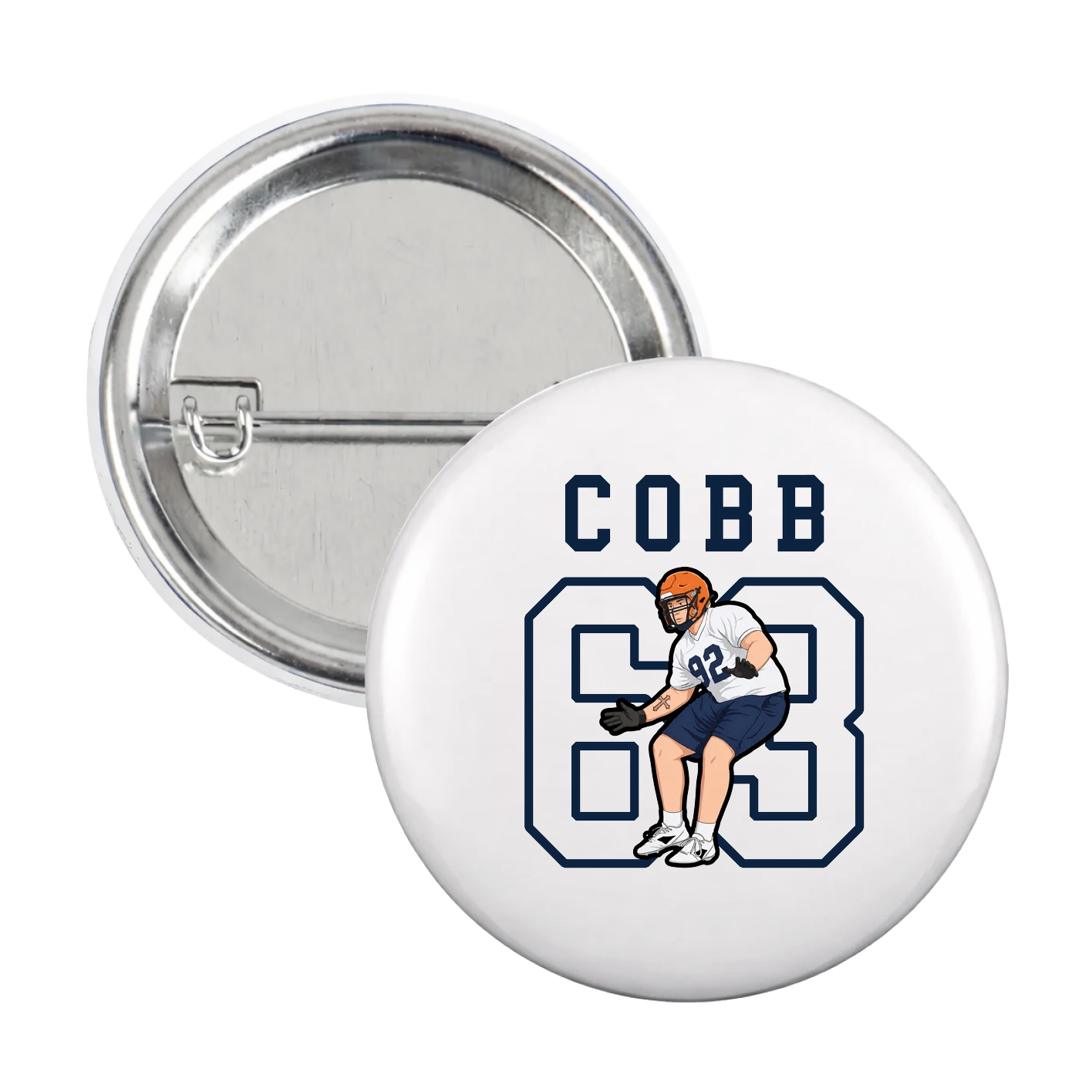 Game Day Button — Shirsey in White