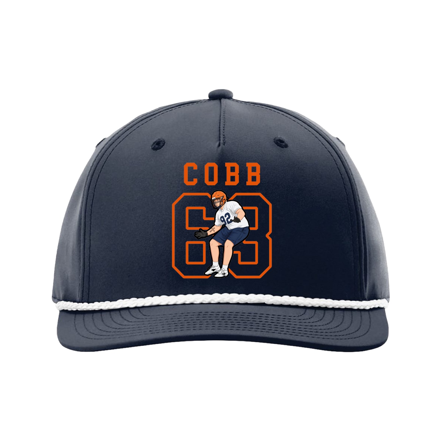 Five-Panel Classic Rope Cap — Shirsey in Navy