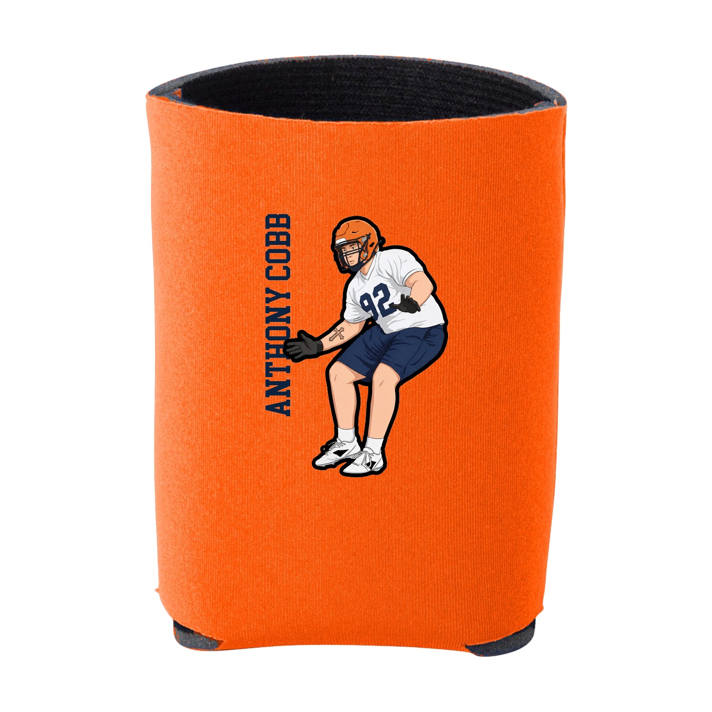 Can Holder — Name Vertical in Orange