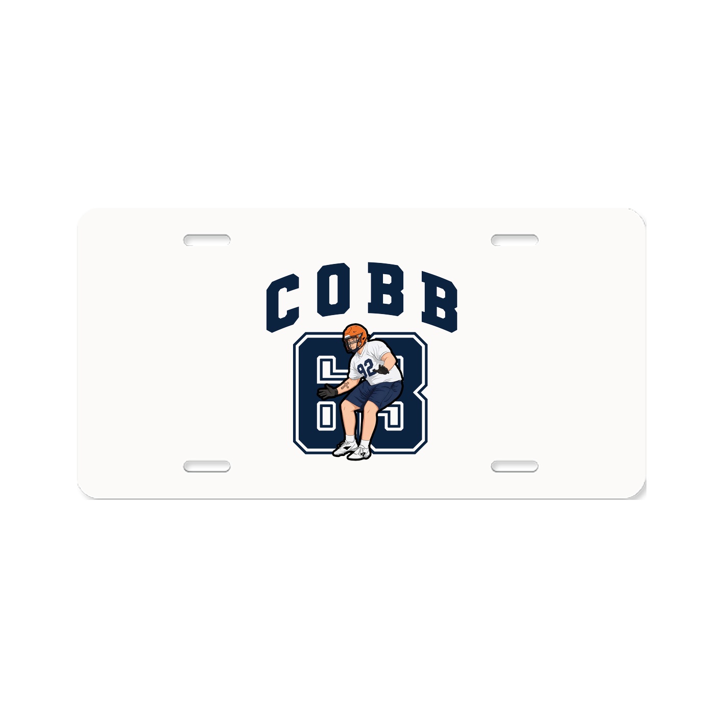 License Plate — Number in Classic