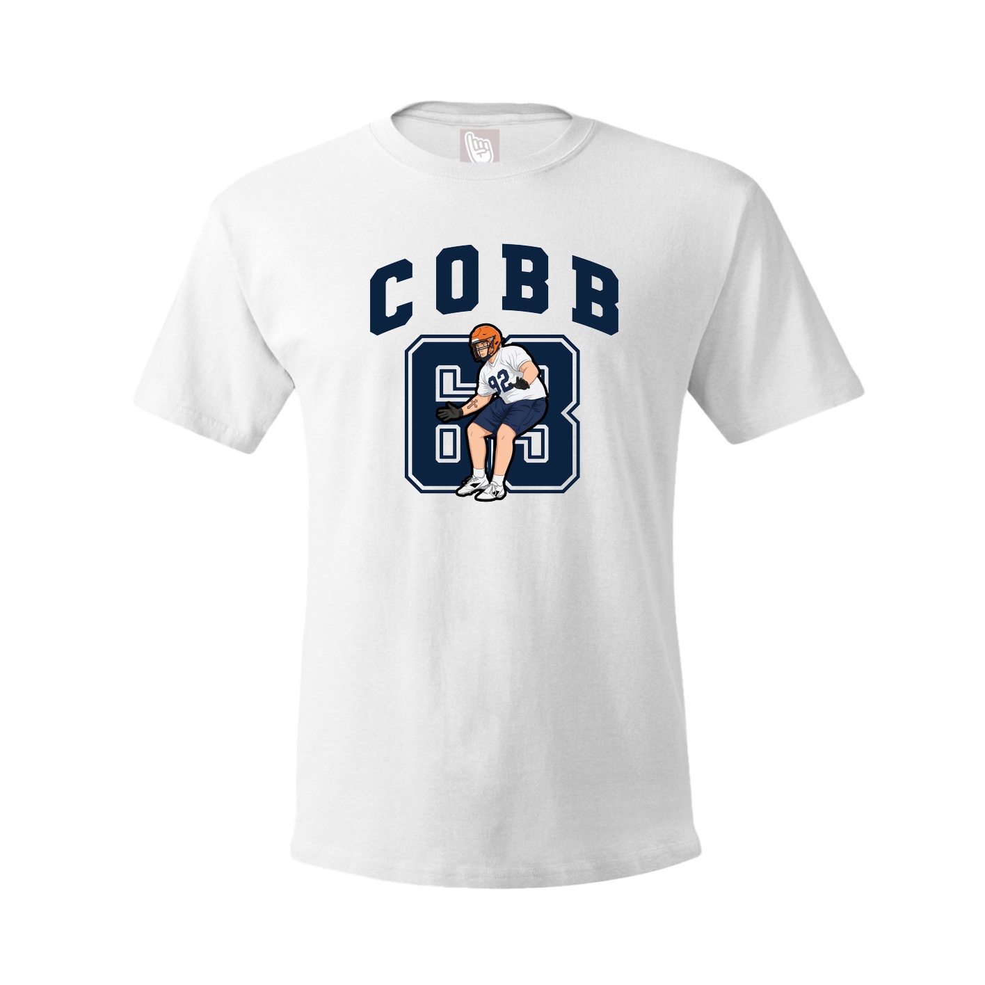 Youth Tee — Number in White