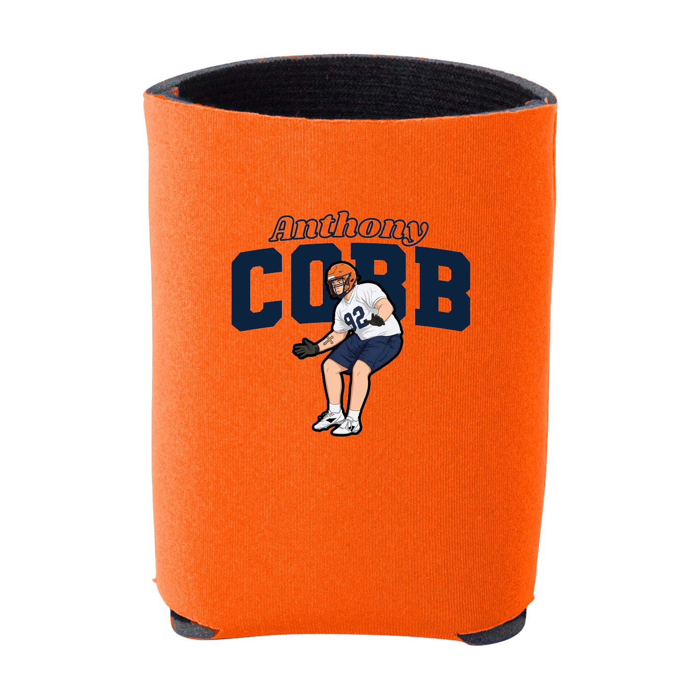 Can Holder — Name Arch in Orange