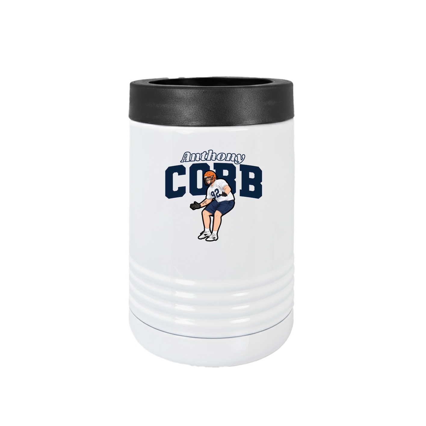 Beverage Holder — Name Arch in White