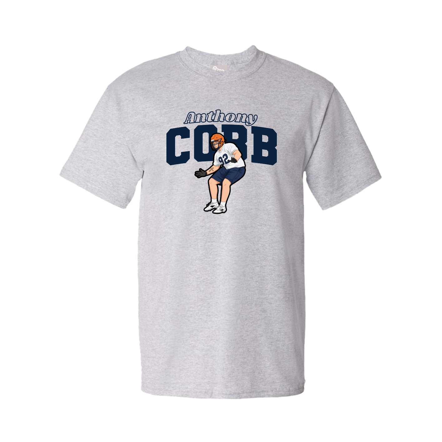 Youth Tee — Name Arch in Grey