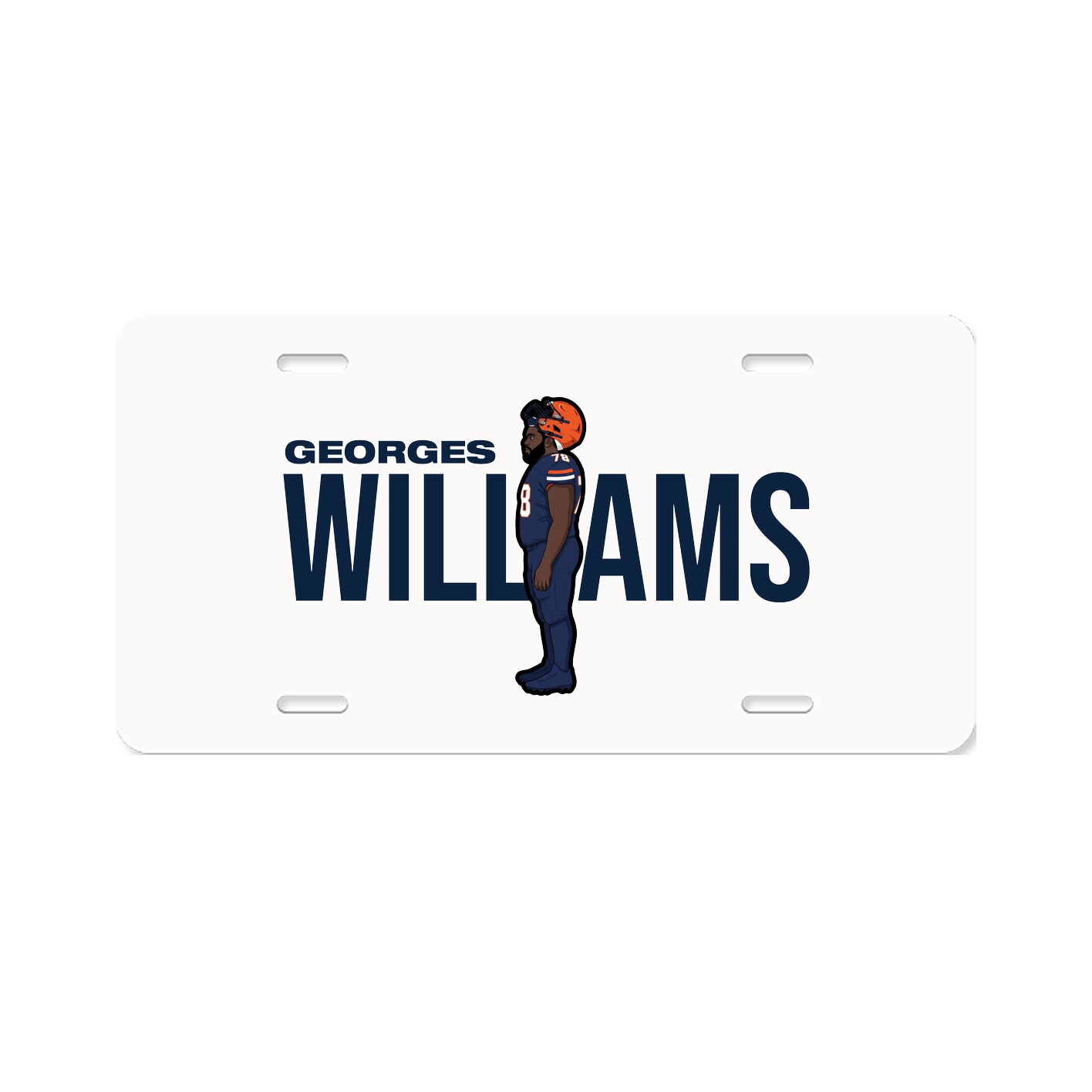 License Plate — Player Name in Classic