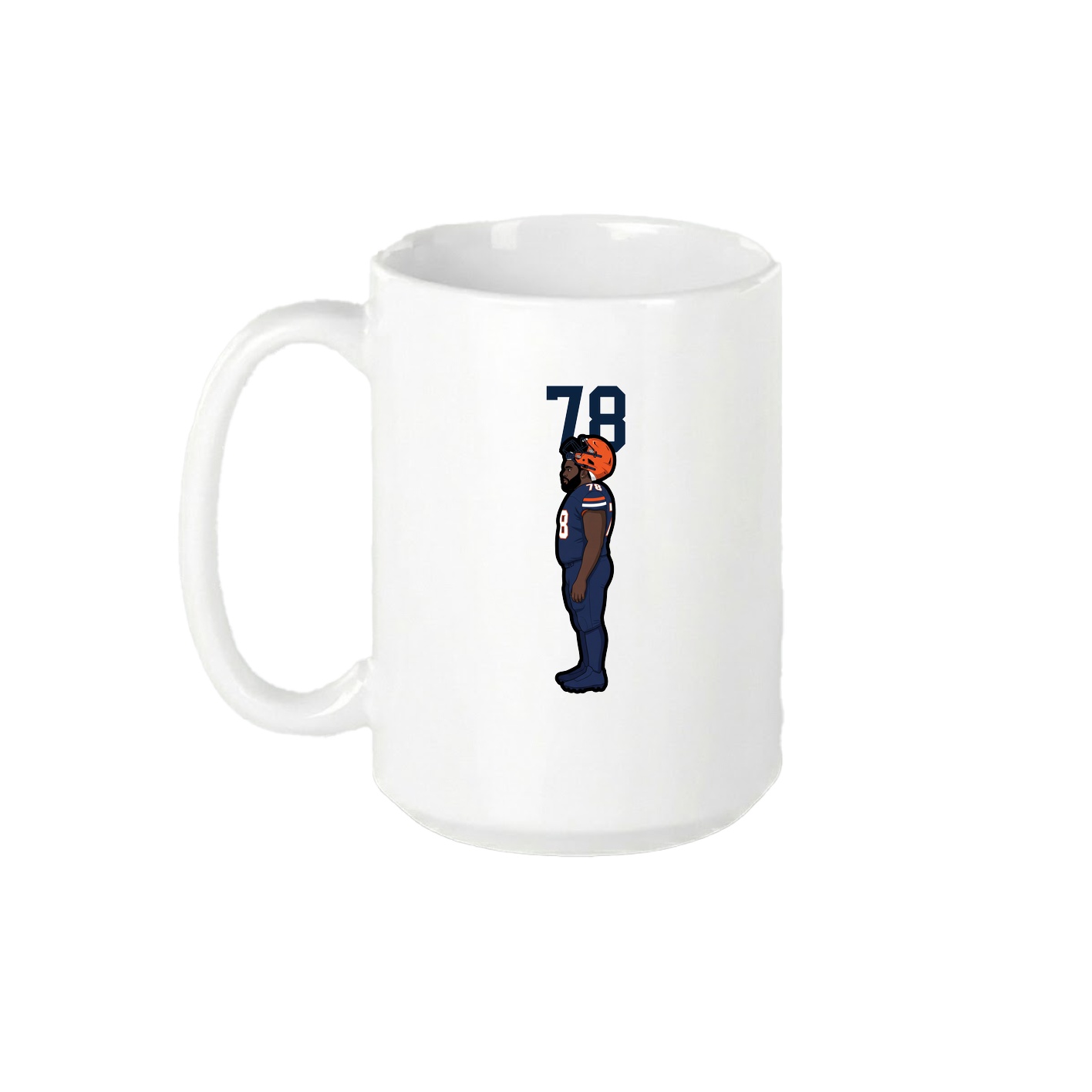 15oz Coffee Mug — Number Top in White