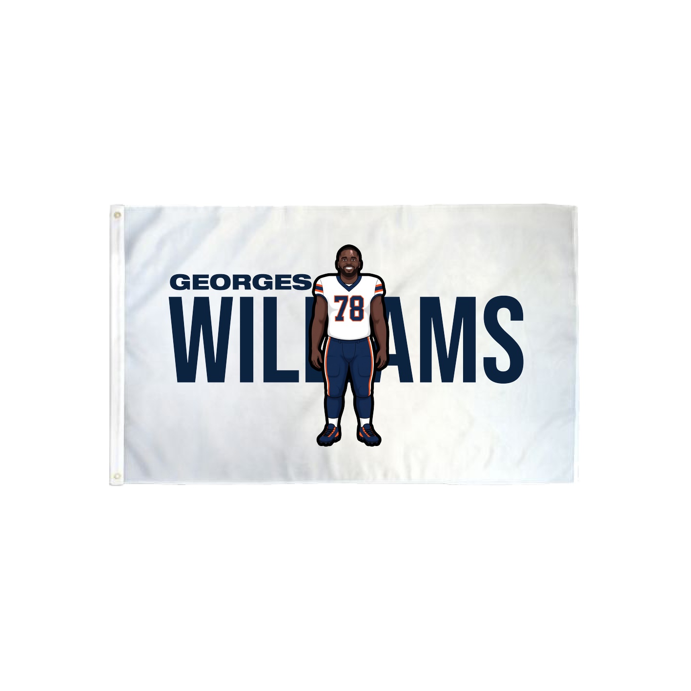 3x5 Flag — Player Name in Classic