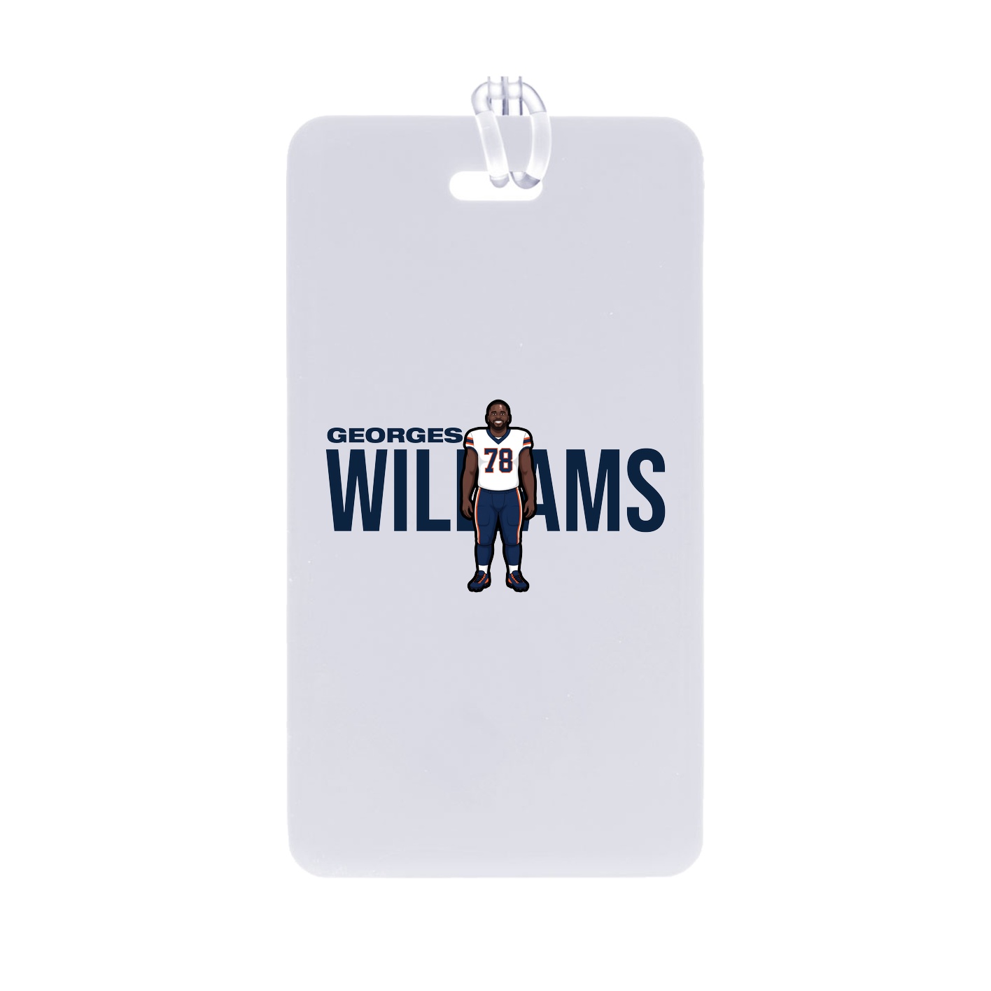 Bag Tag — Player Name in Classic