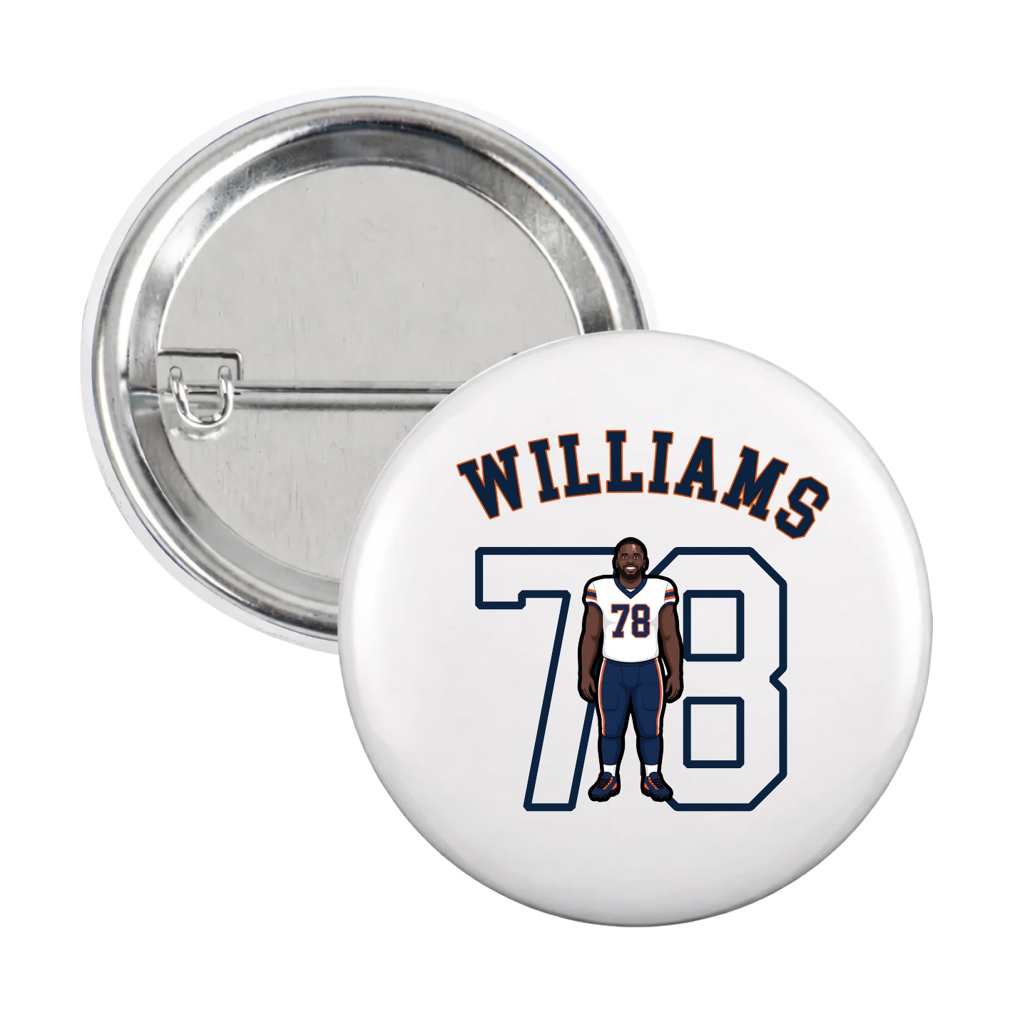 Game Day Button — Shirsey Arch in White