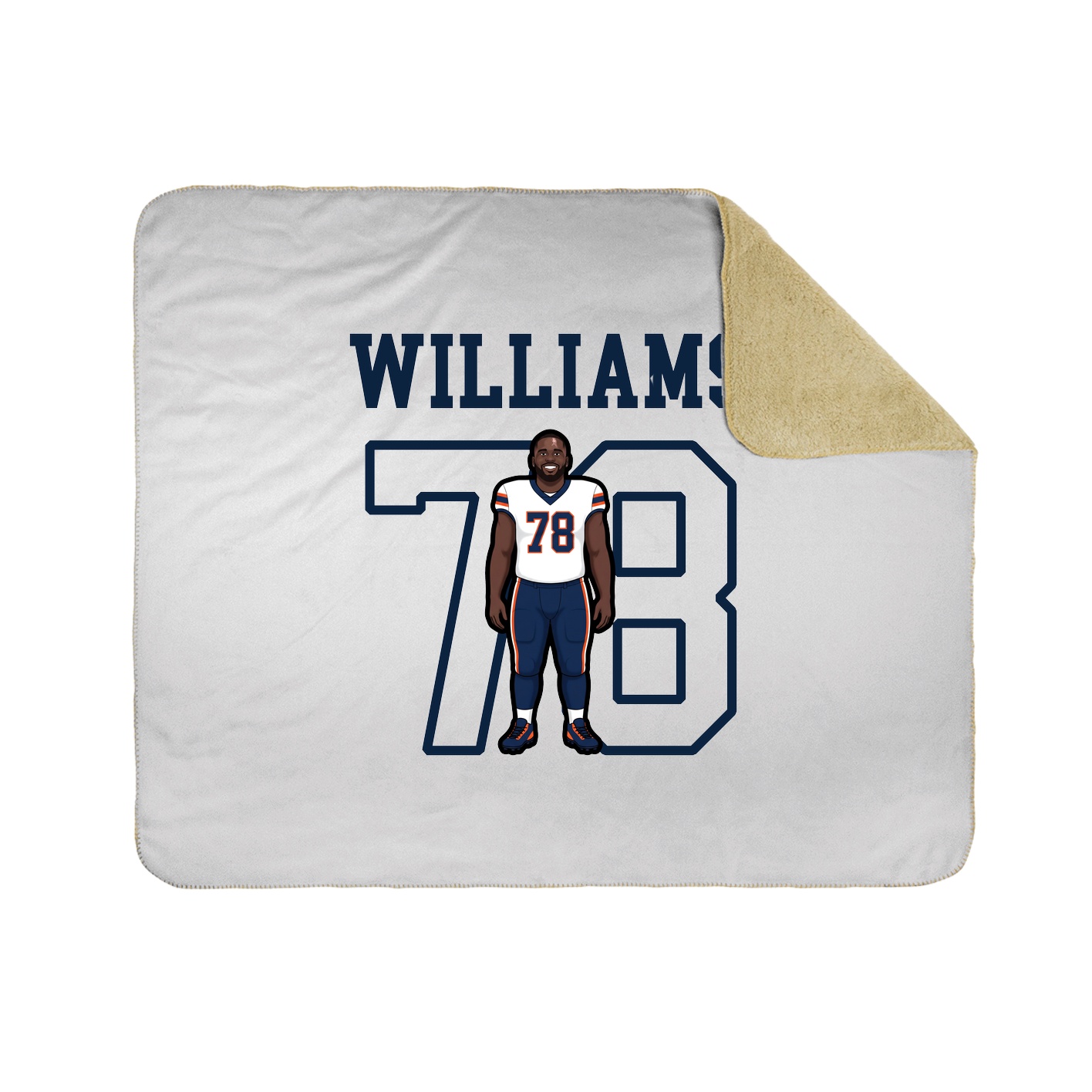 Throw Blanket — Shirsey in White