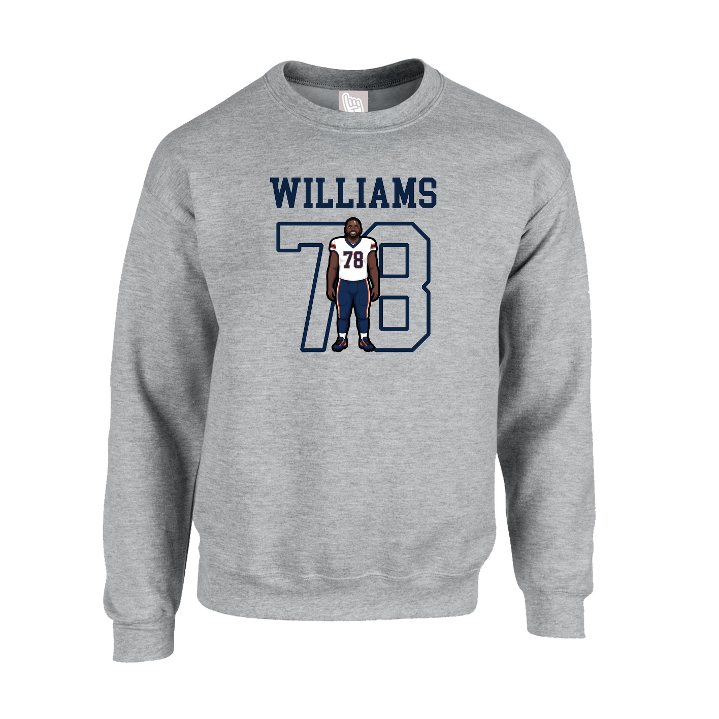 Fleece Crew — Shirsey in Grey