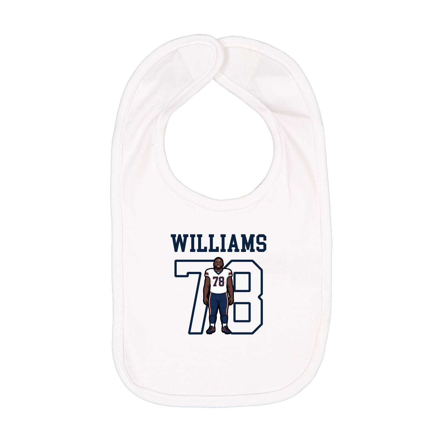 Infant Bib — Shirsey in White