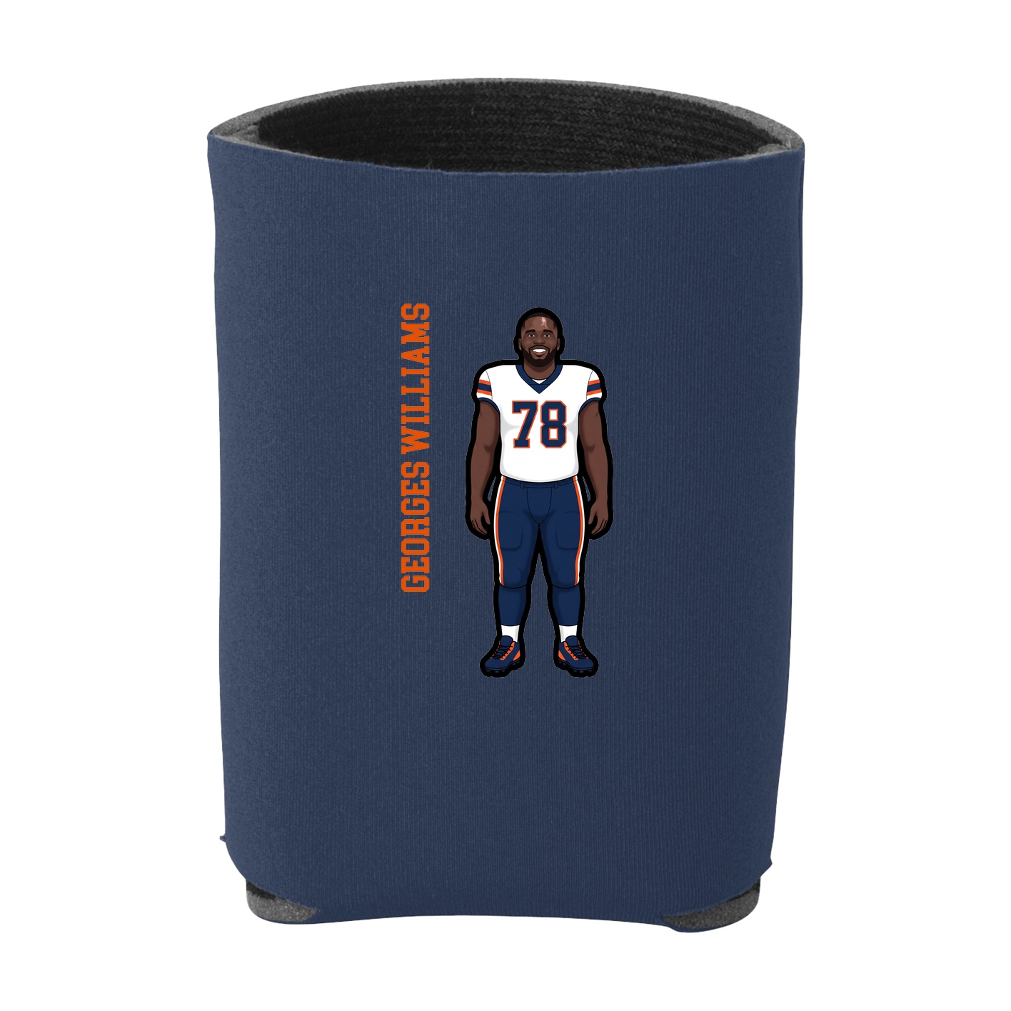Can Holder — Name Vertical in Navy