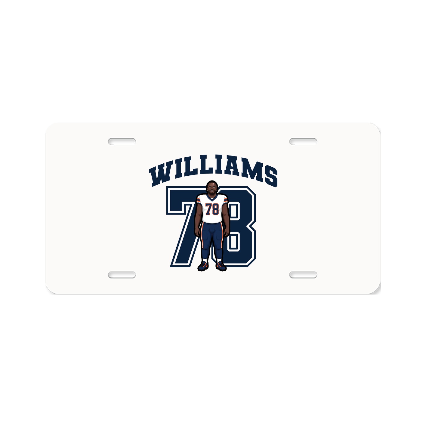 License Plate — Number in Classic