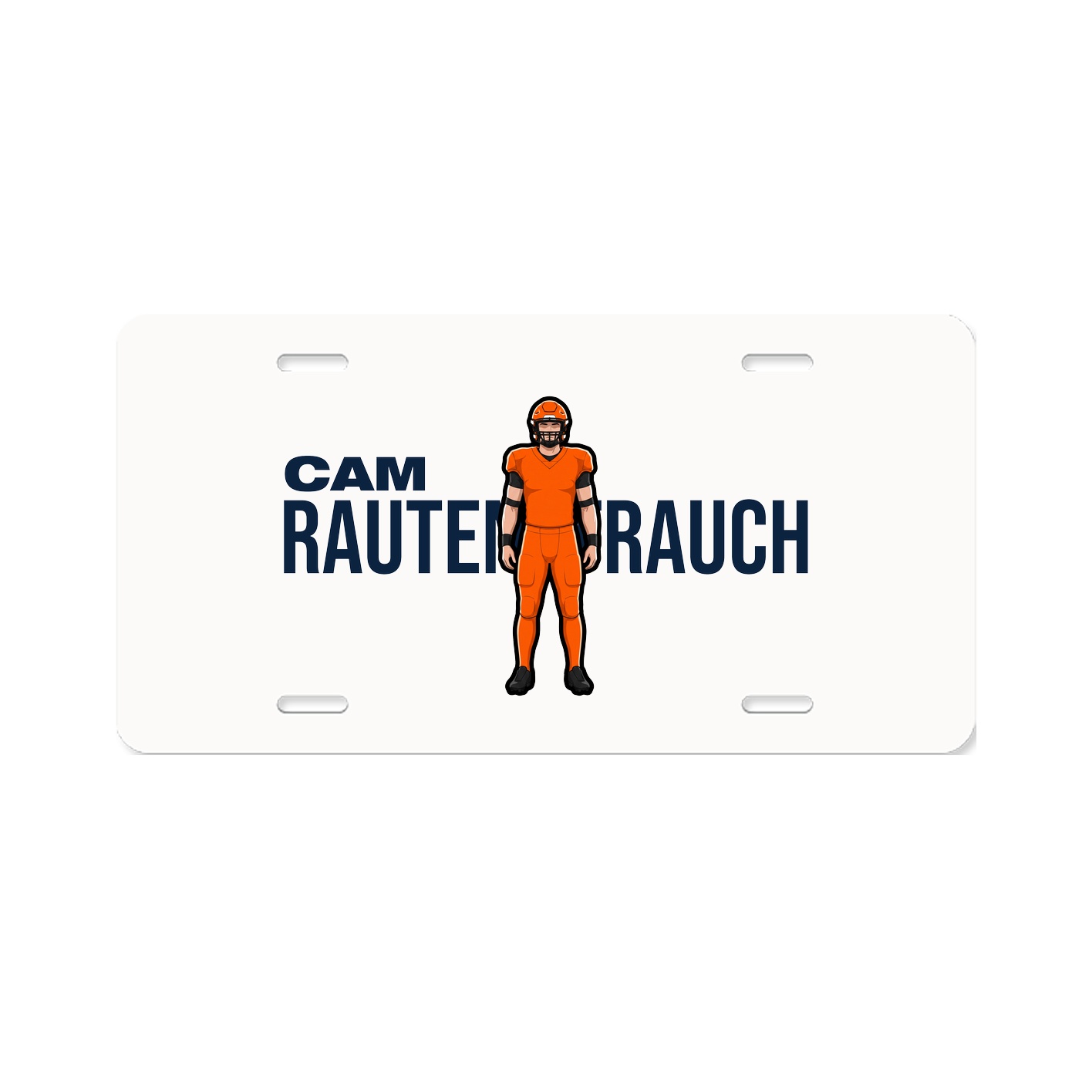 License Plate — Player Name in Classic