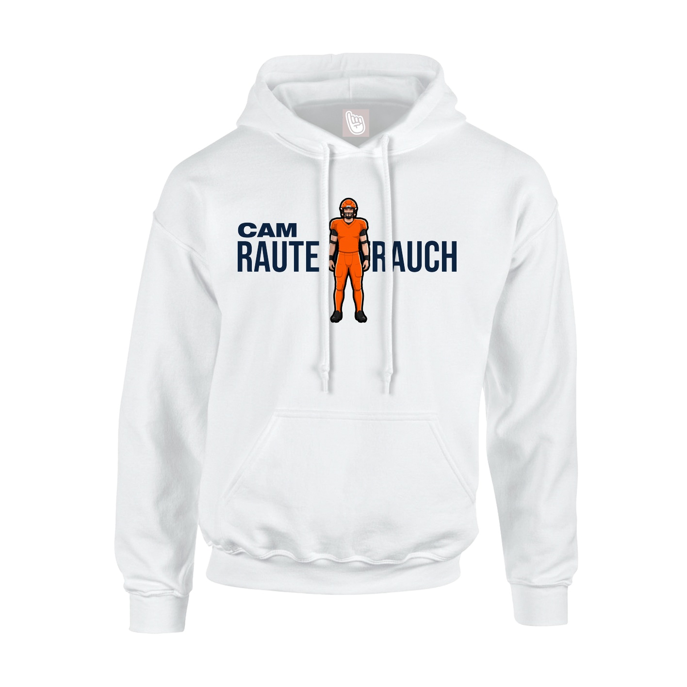 Youth Hoodie — Player Name in White