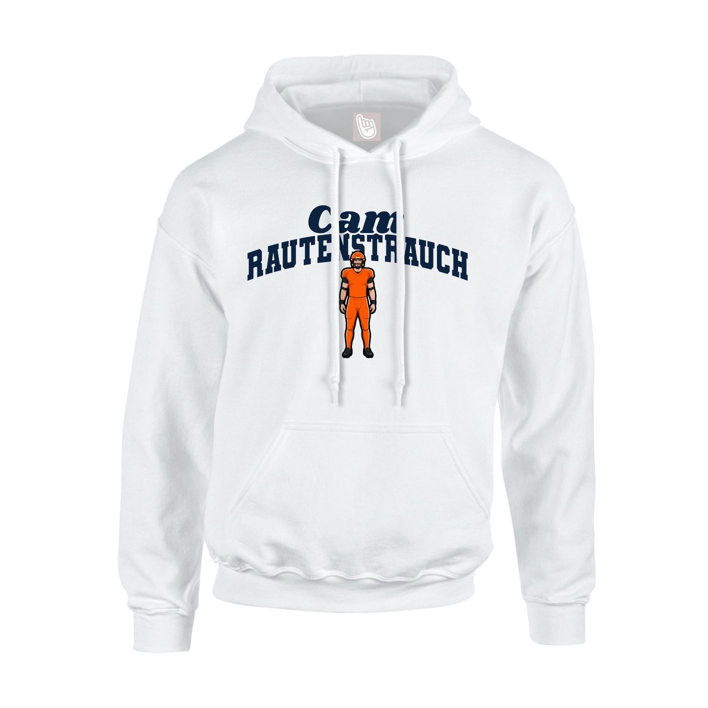 Hoodie — Signature Arch in White
