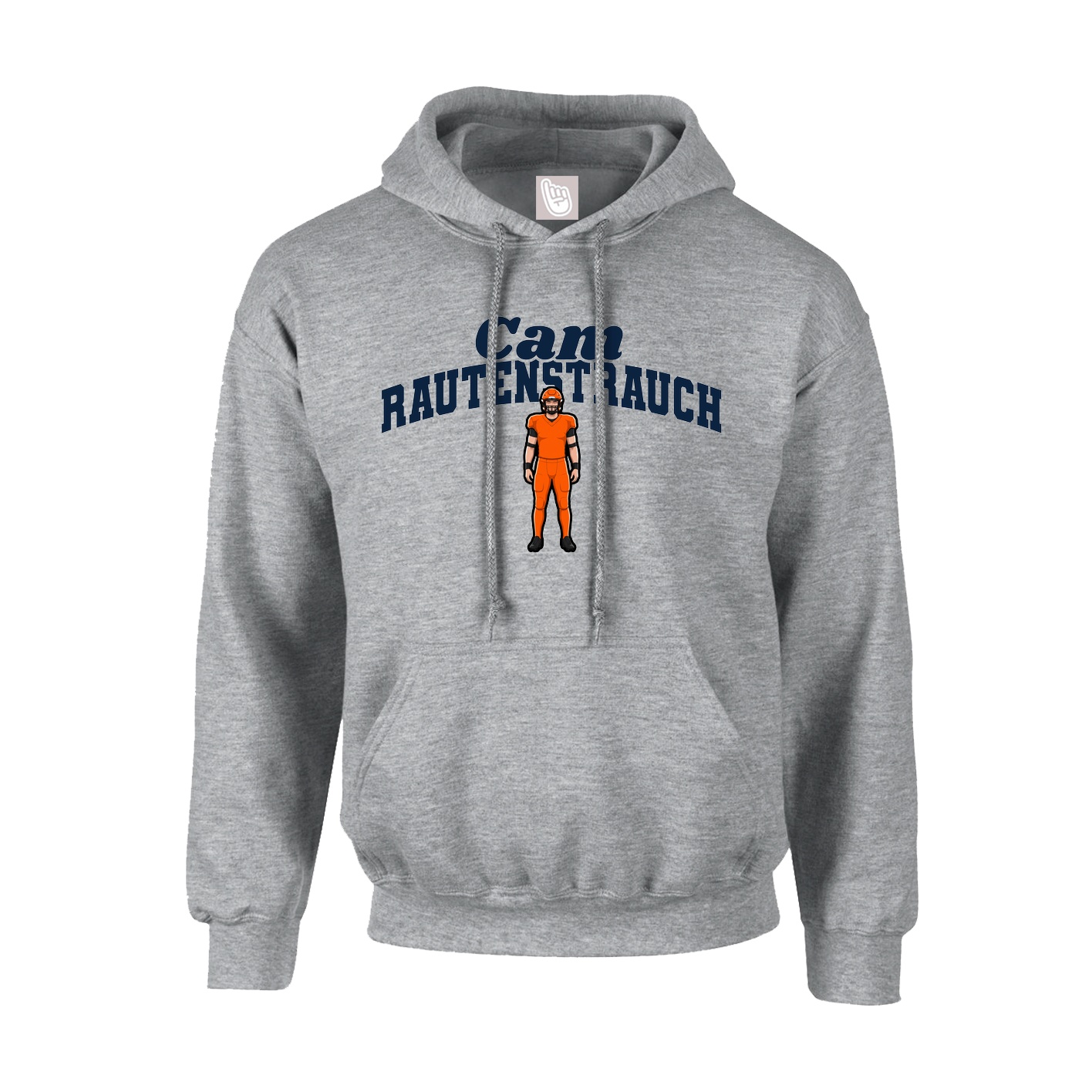 Youth Hoodie — Signature Arch in Grey
