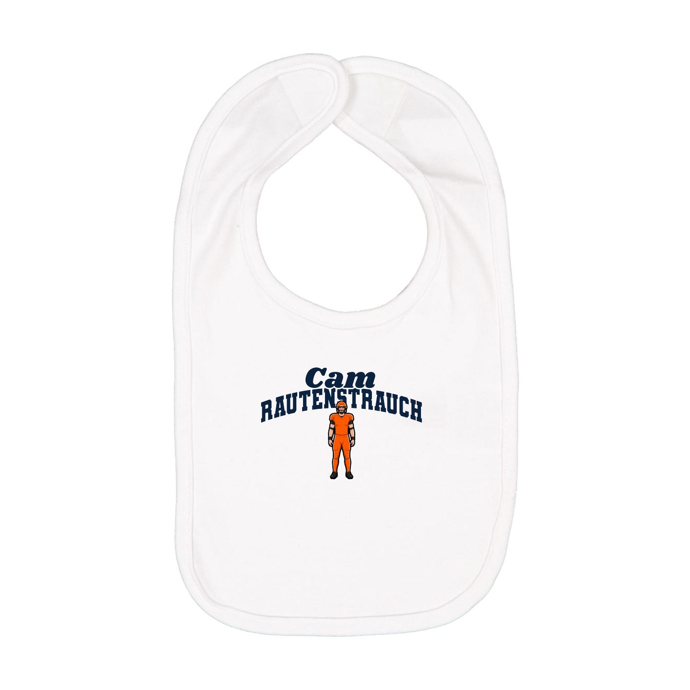 Infant Bib — Signature Arch in White