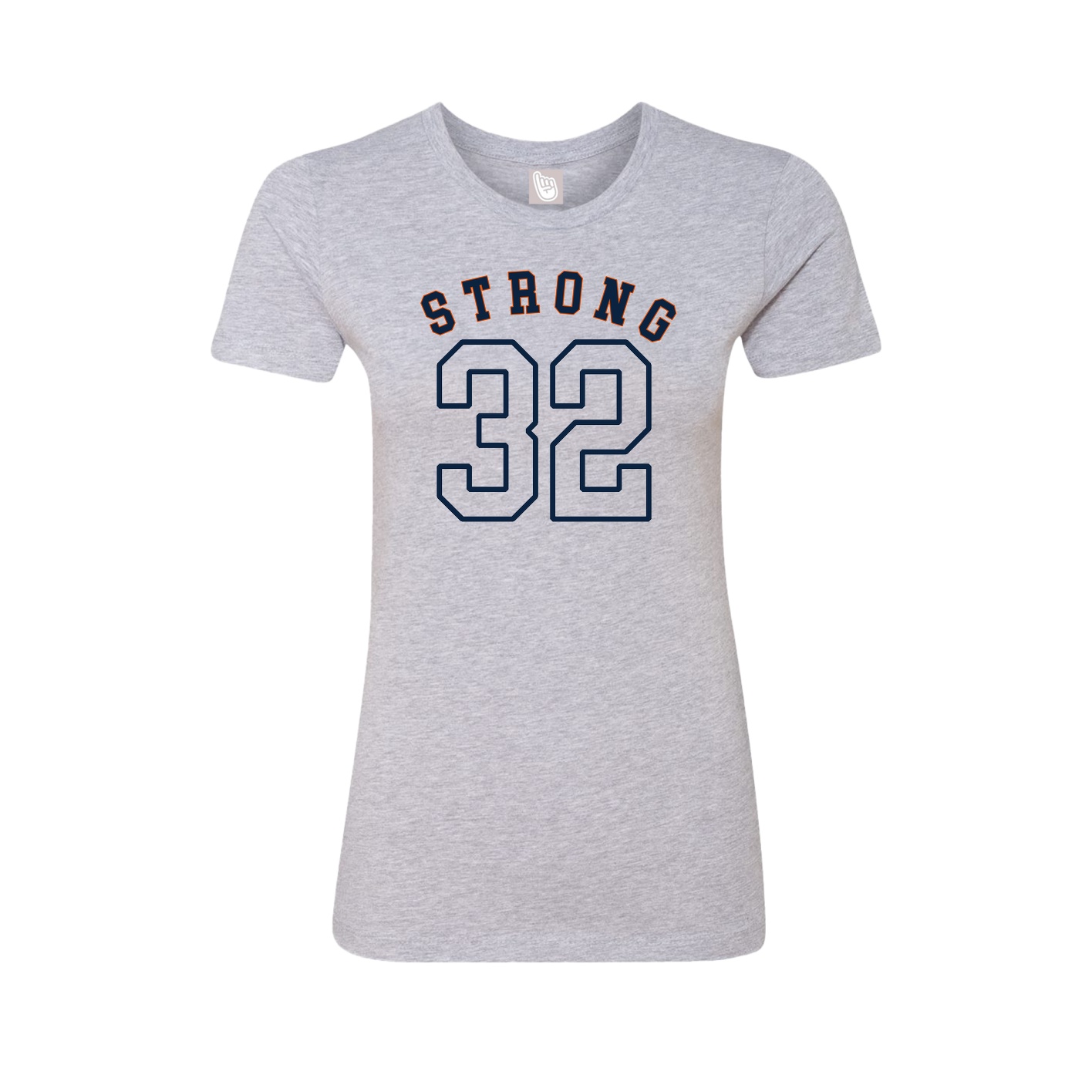 Fitted Women's Tee — Shirsey Arch in Grey