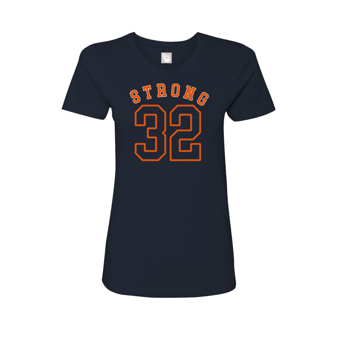 Fitted Women's Tee — Shirsey Arch in Navy