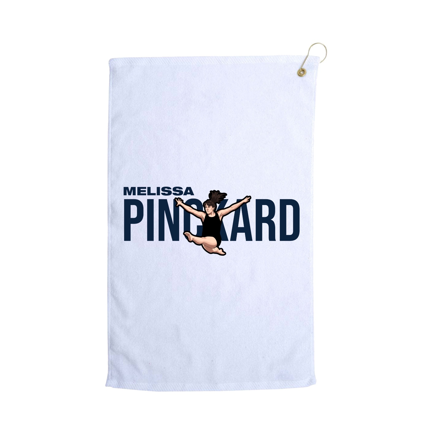 Golf Towel — Player Name in White