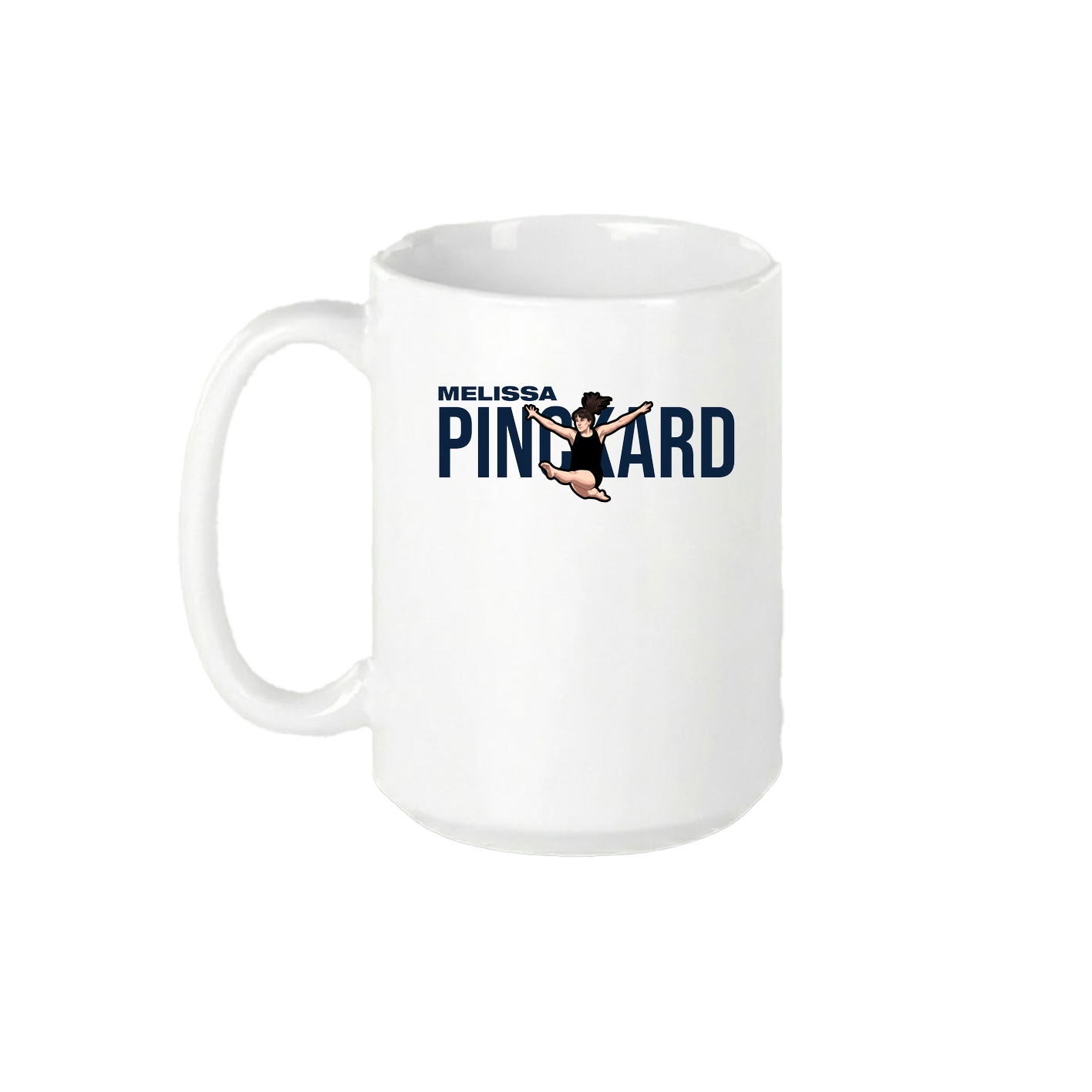 15oz Coffee Mug — Player Name in White