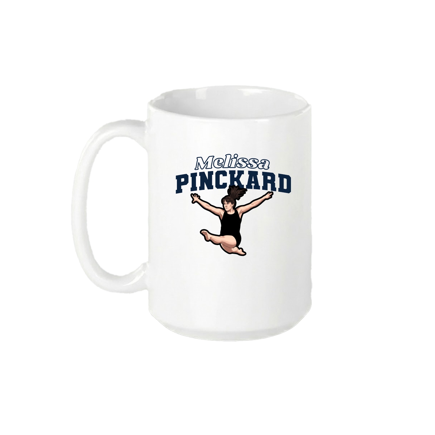 15oz Coffee Mug — Name Arch in White