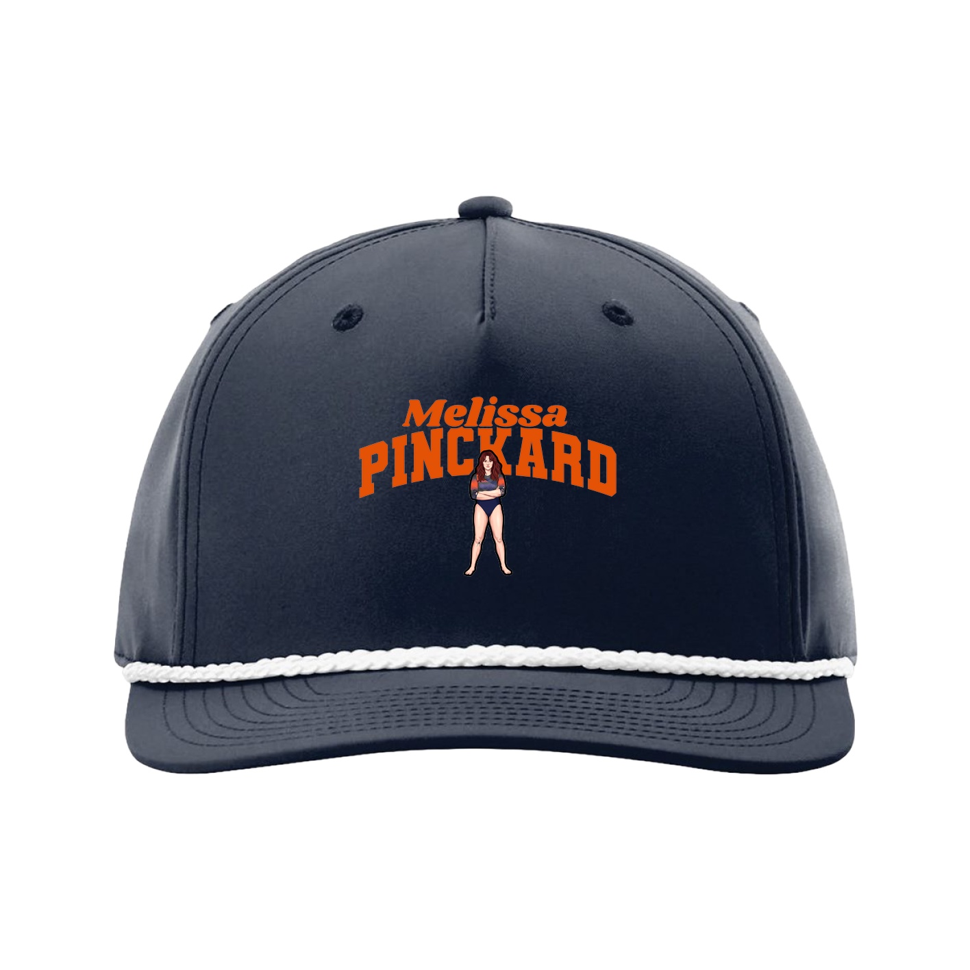 Five-Panel Classic Rope Cap — Signature Arch in Navy