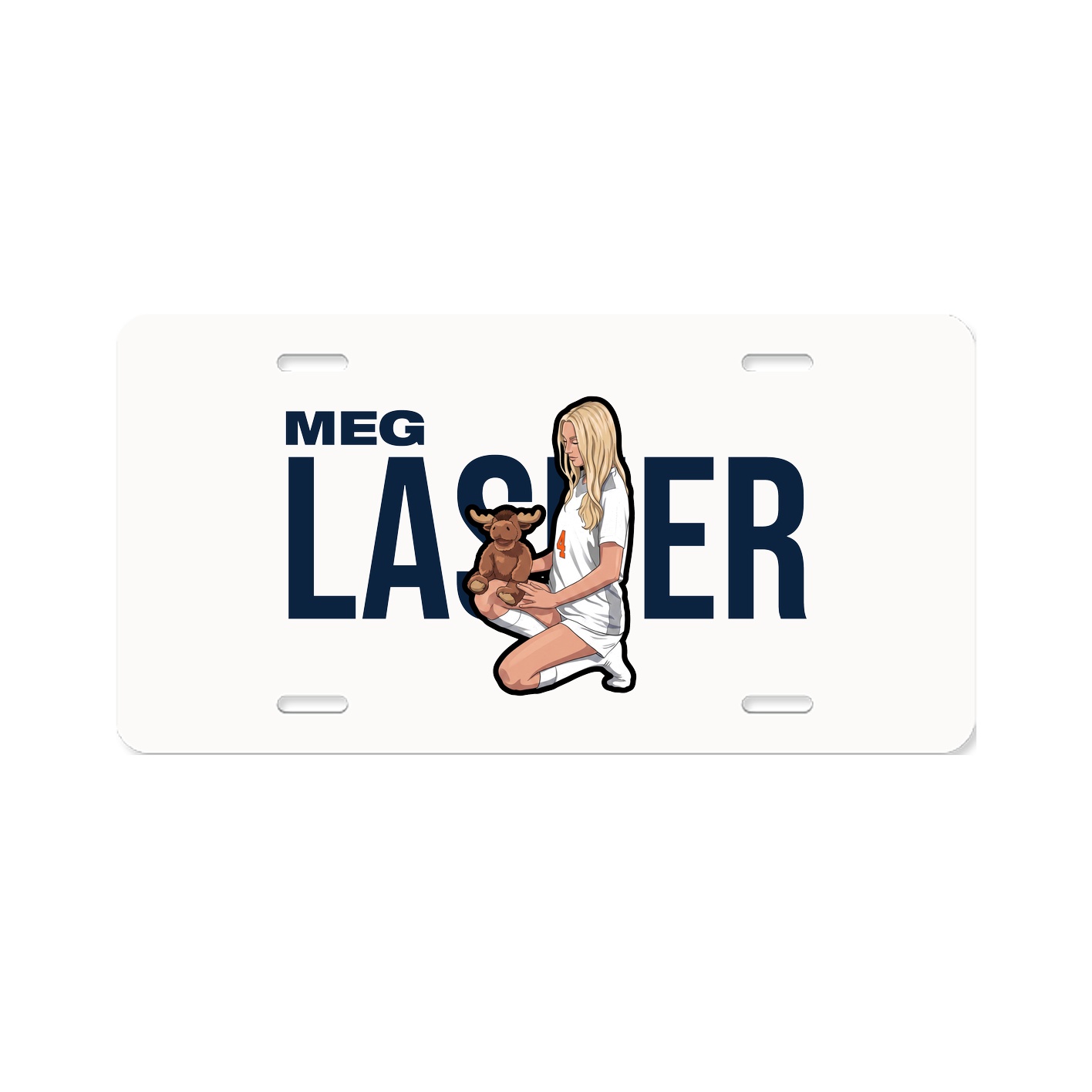 License Plate — Player Name in Classic
